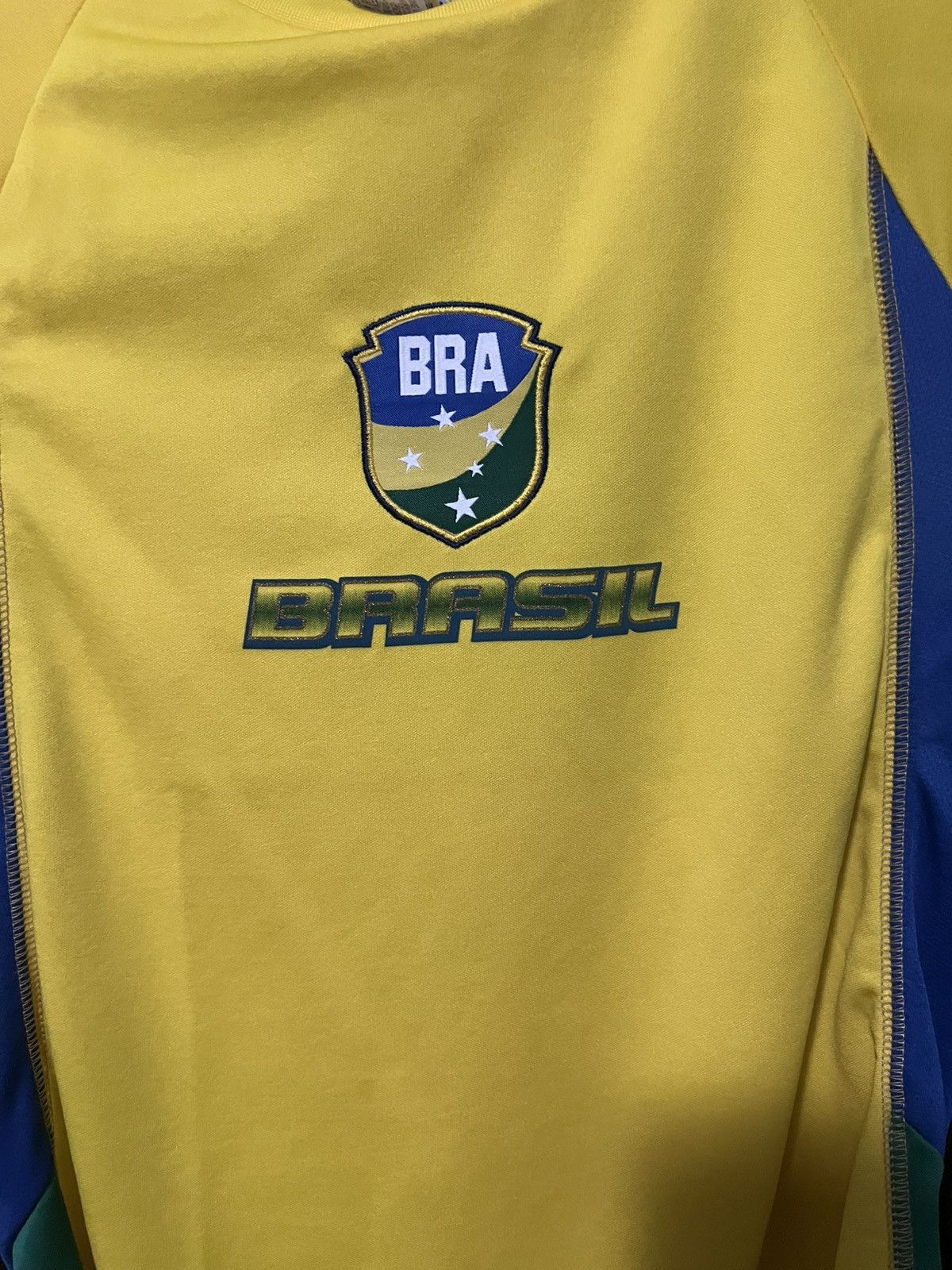Other Brasil Jersey Mens LG Yellow Green Brazil Soccer Shirt Size US L / EU 52-54 / 3 - 2 Thumbnail