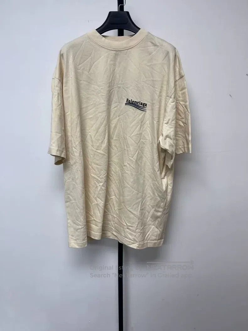 Balenciaga Balenciaga Letter Printed Round Neck Short Sleeve T-Shirt Size US L / EU 52-54 / 3 - 1 Thumbnail
