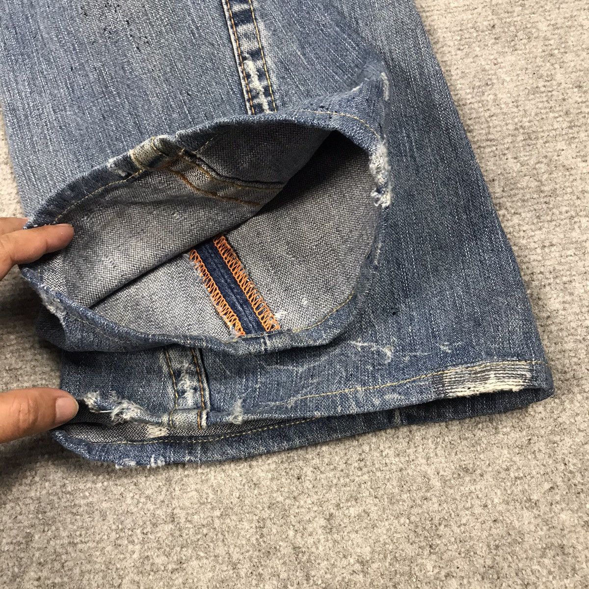 Japanese Brand FLARE TRUE RELIGION BOOT CUT DENIM DISTRESSED DENIM PANTS Size 26" / US 2 / IT 38 - 12 Thumbnail