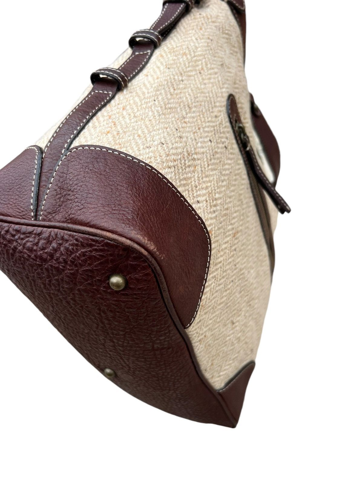 Leather Vintage Tsuchiya Kaban Leather HBT Wool Bag Size ONE SIZE - 13 Thumbnail