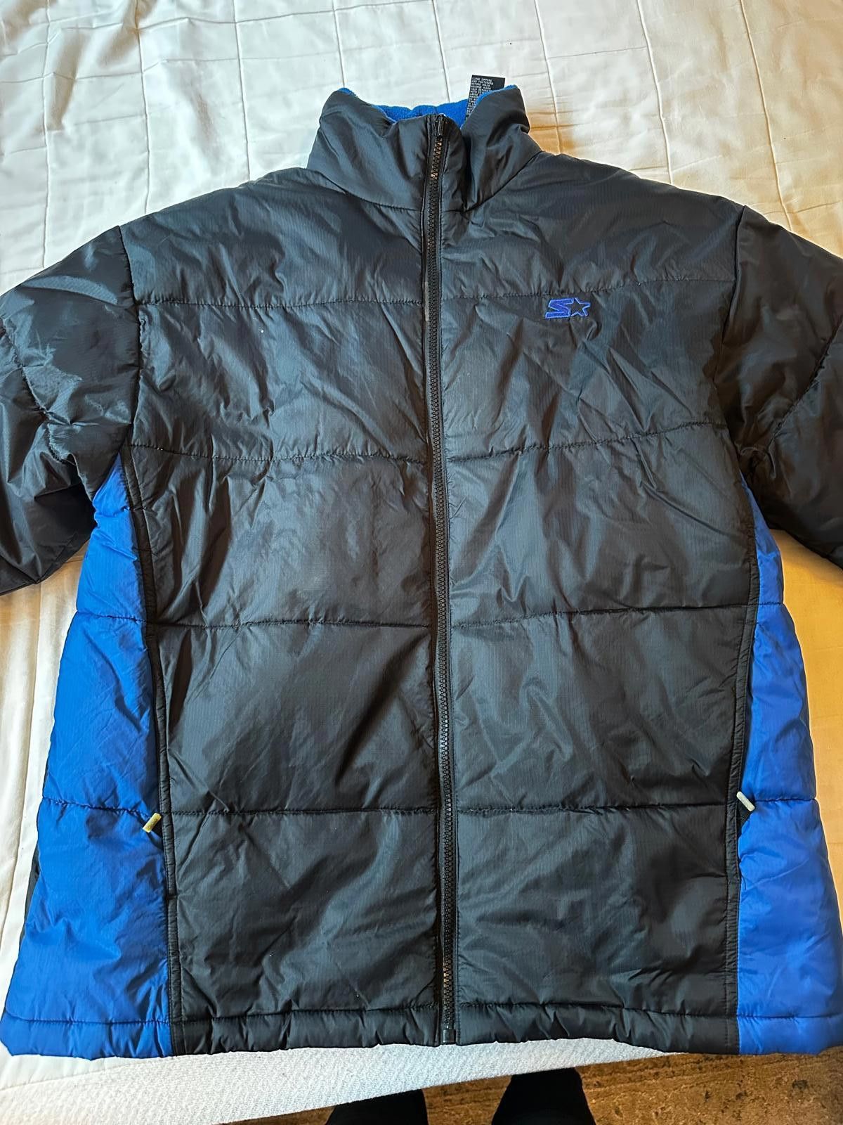 Starter Vintage Starter Black Blue Puffer Jacket Men’s M Size US M / EU 48-50 / 2 - 3 Thumbnail