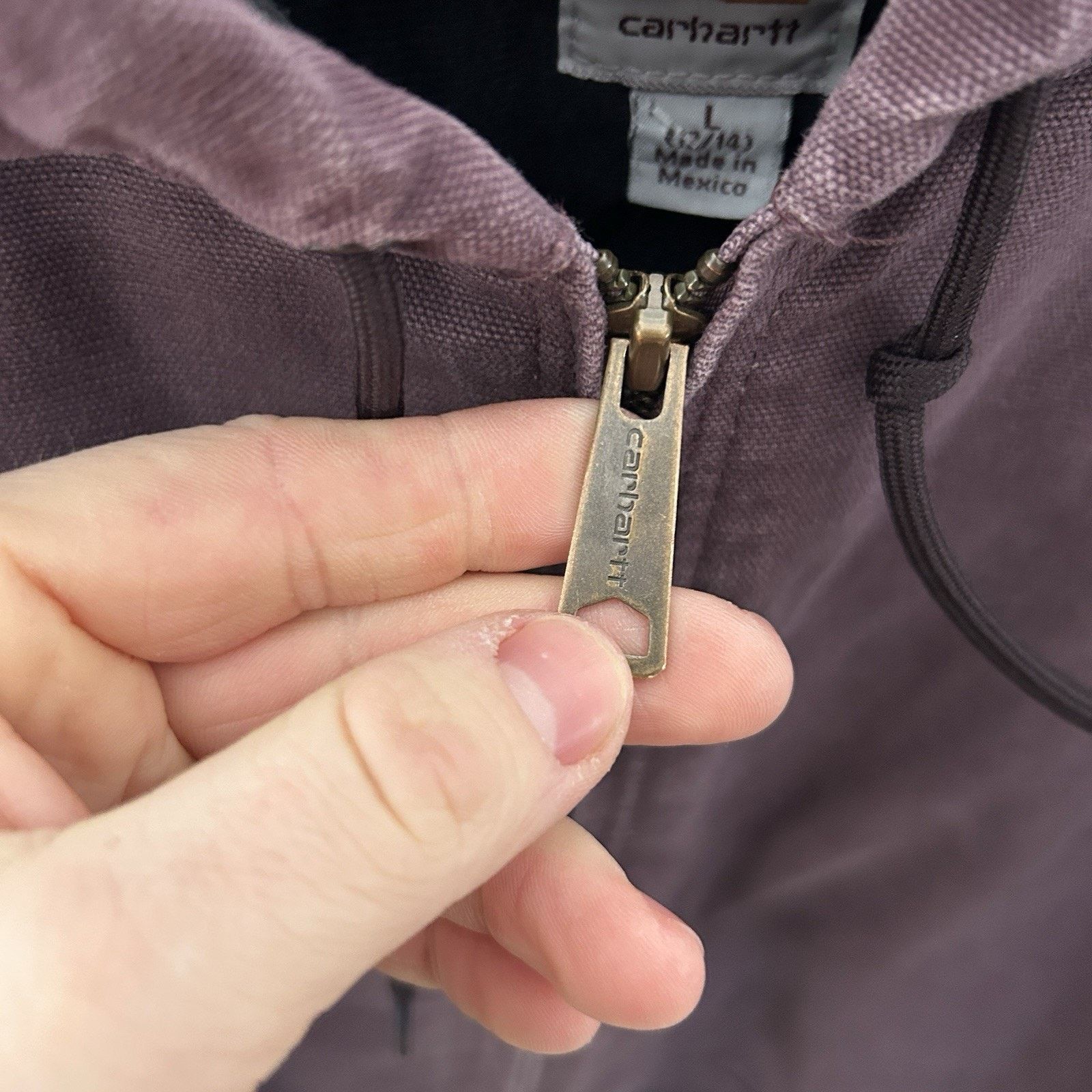 Carhartt Vintage Carhartt Quilted Active Jacket “Deep Plum” WJ130 DPM Size L / US 10 / IT 46 - 13 Thumbnail