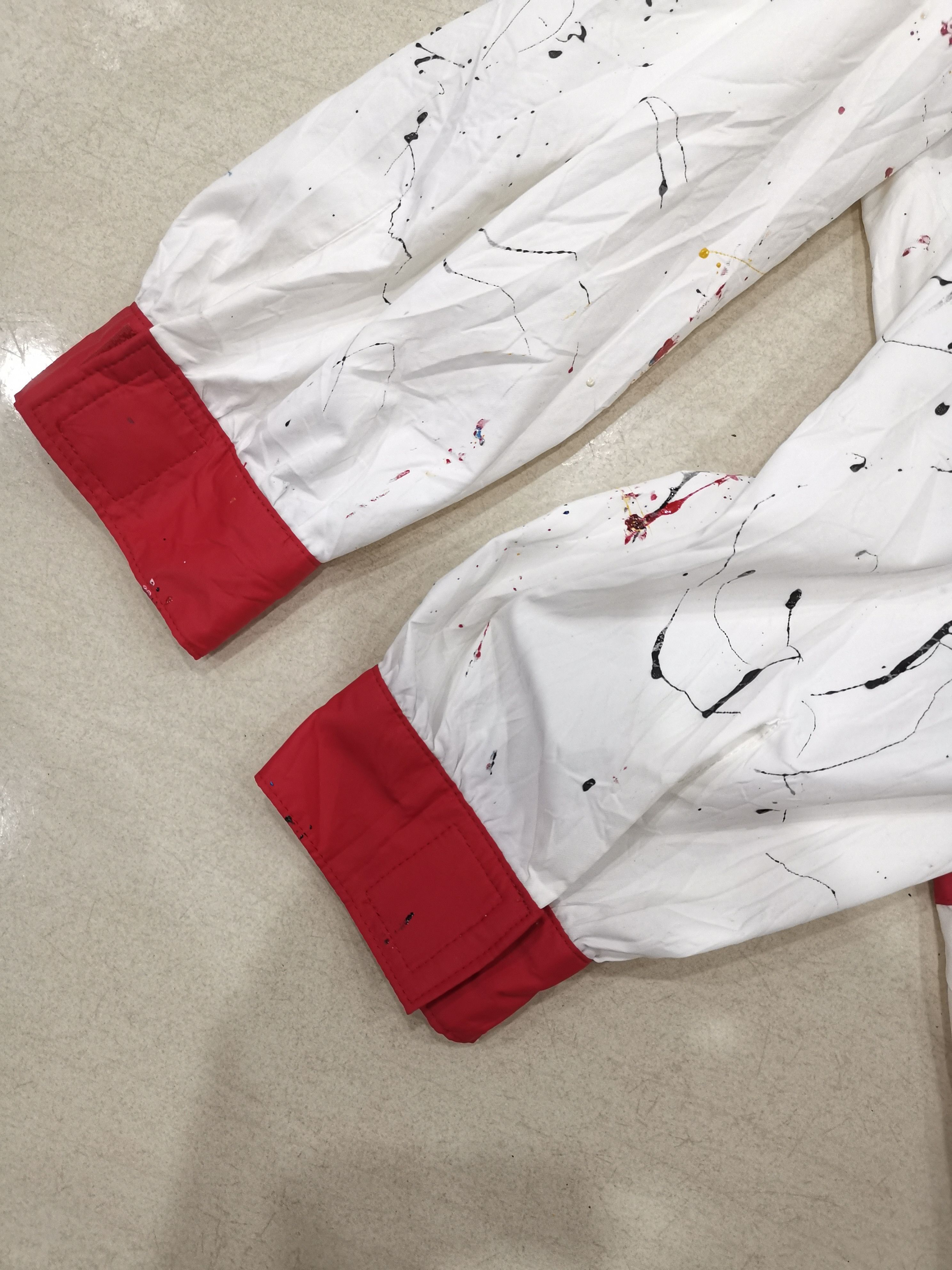 Balenciaga VTG Balenciaga BB SPELL OUT CUSTOM MADE PAINT SPLATTER Size US L / EU 52-54 / 3 - 8 Thumbnail