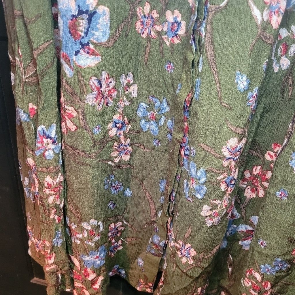 Common Projects Woman Within,maxi dress.green green floral, nwot, Size 14 Size XL / US 12-14 / IT 48-50 - 5 Thumbnail