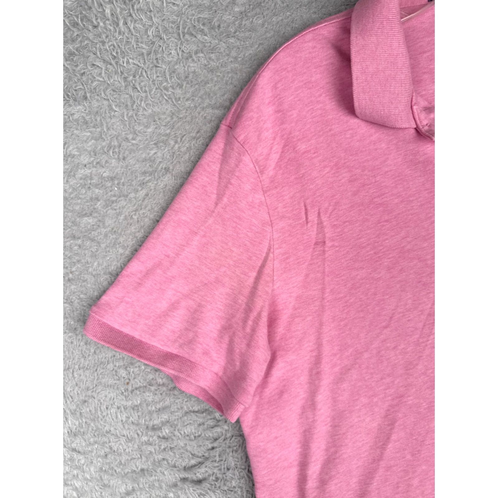 Ralph Lauren Ralph Lauren Polo Shirt Men Large Heather Pink 100% Cotton Short Sleeve Golf Size US L / EU 52-54 / 3 - 3 Thumbnail
