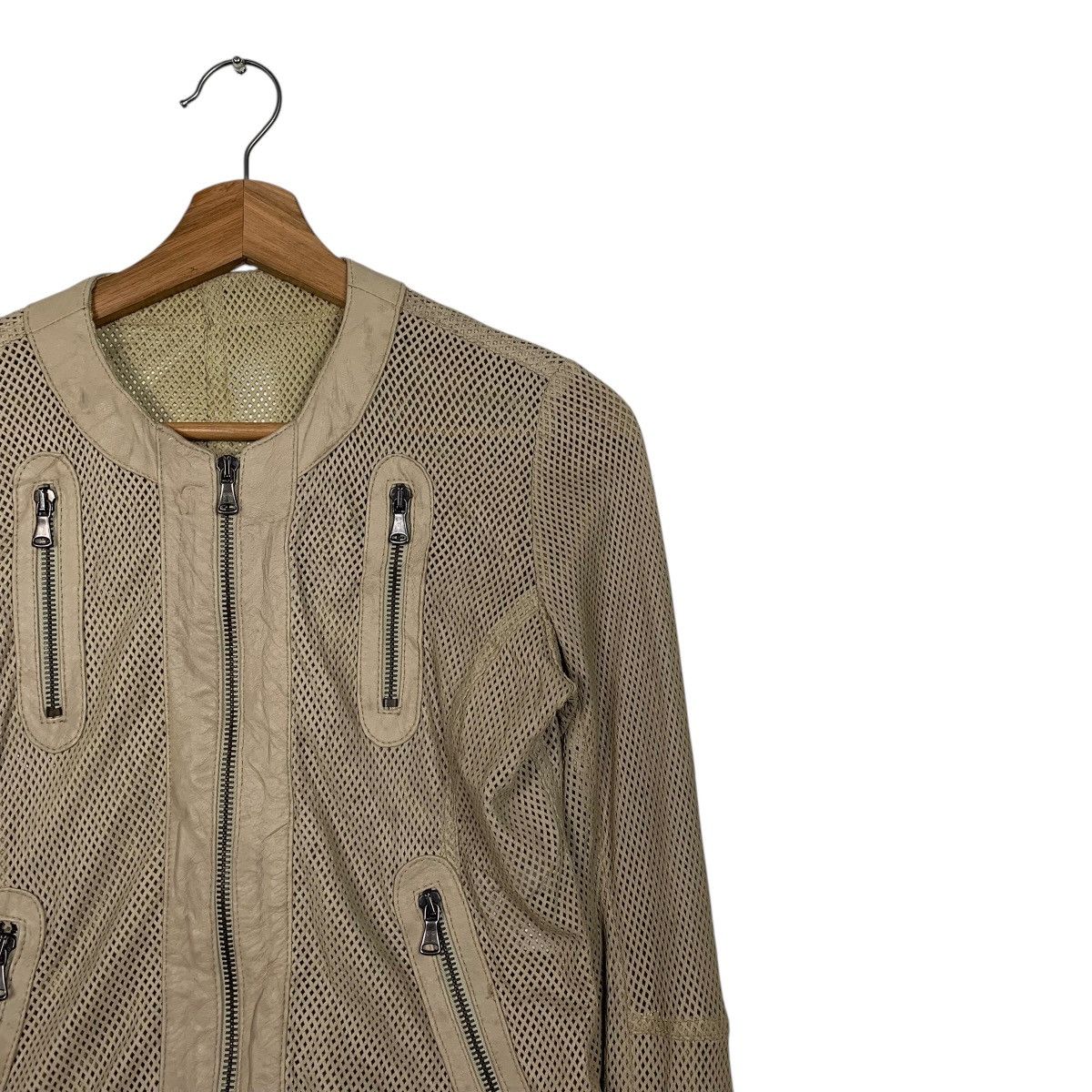 Other Ben' Mbarek See Through Leather Jacket Made In Italy Size XS / US 0-2 / IT 36-38 - 5 Thumbnail