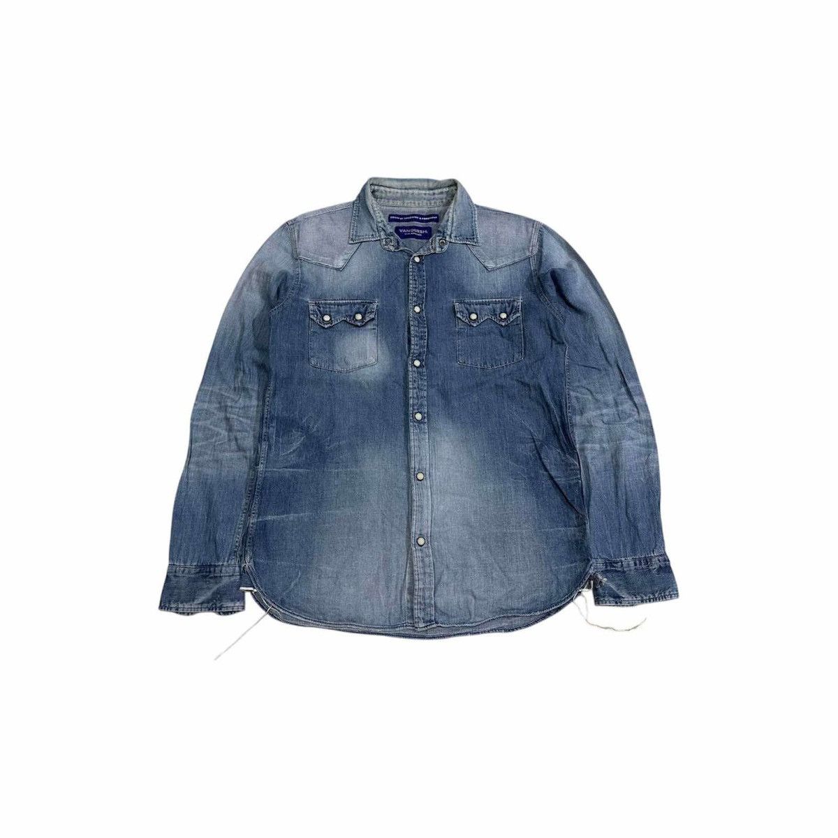 🔥Archived Vanquish x Fragment Design Denim Western Shirt
