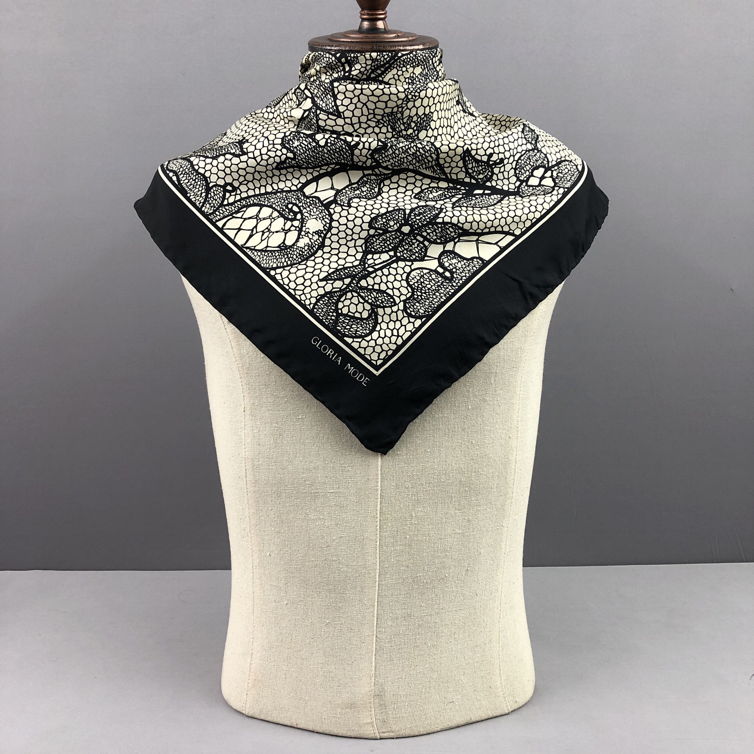 Other × Vintage Vintage Gloria Mode SILK Scarf Twill Stole Wraps Scarves Size ONE SIZE - 4 Thumbnail