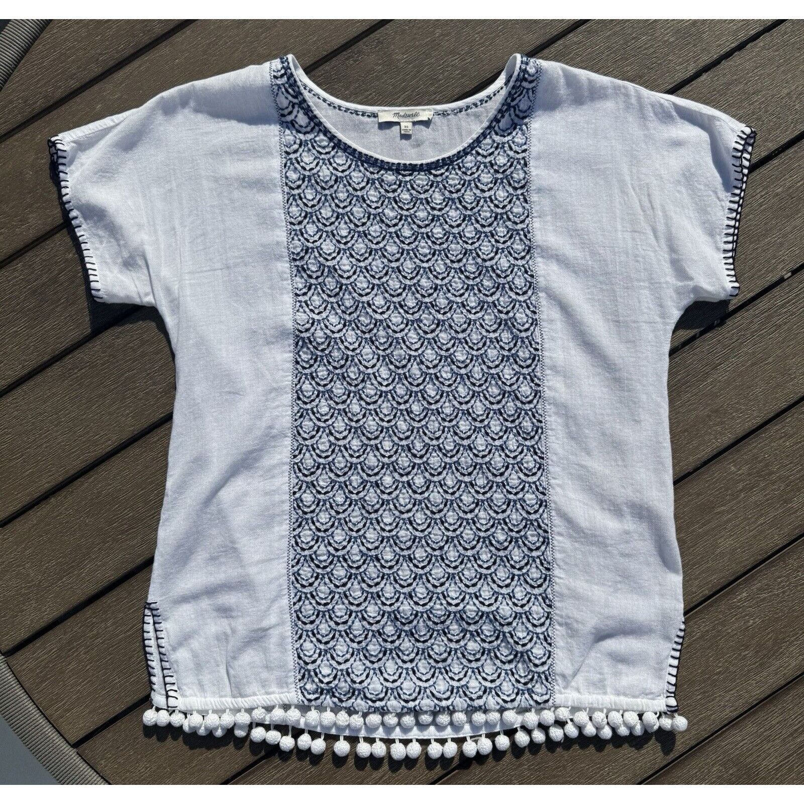 Madewell Madewell Boho cotton hippie embroidered top shirt xs Size XS / US 0-2 / IT 36-38 - 3 Thumbnail
