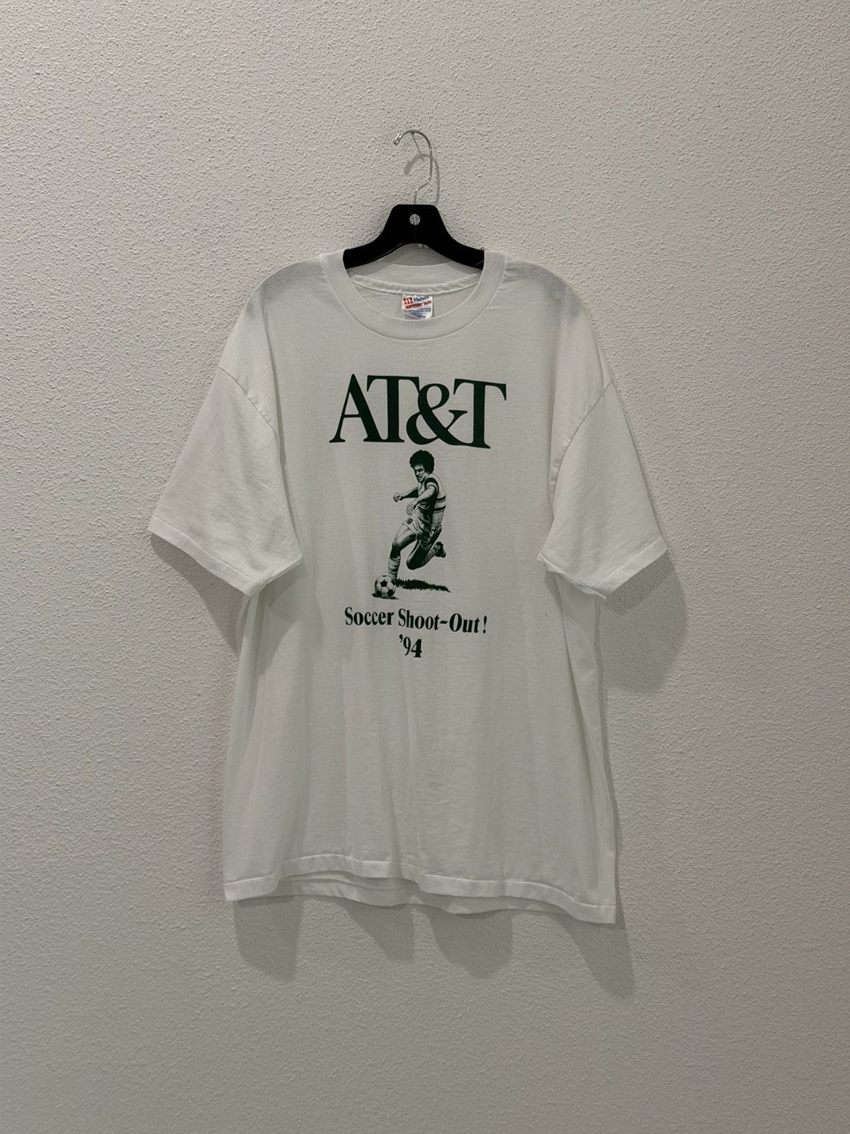 Hanes Vintage 90s AT&T Soccer Shoot-Out ‘94 Graphic Tee Shirt XL Size US XL / EU 56 / 4 - 1 Thumbnail