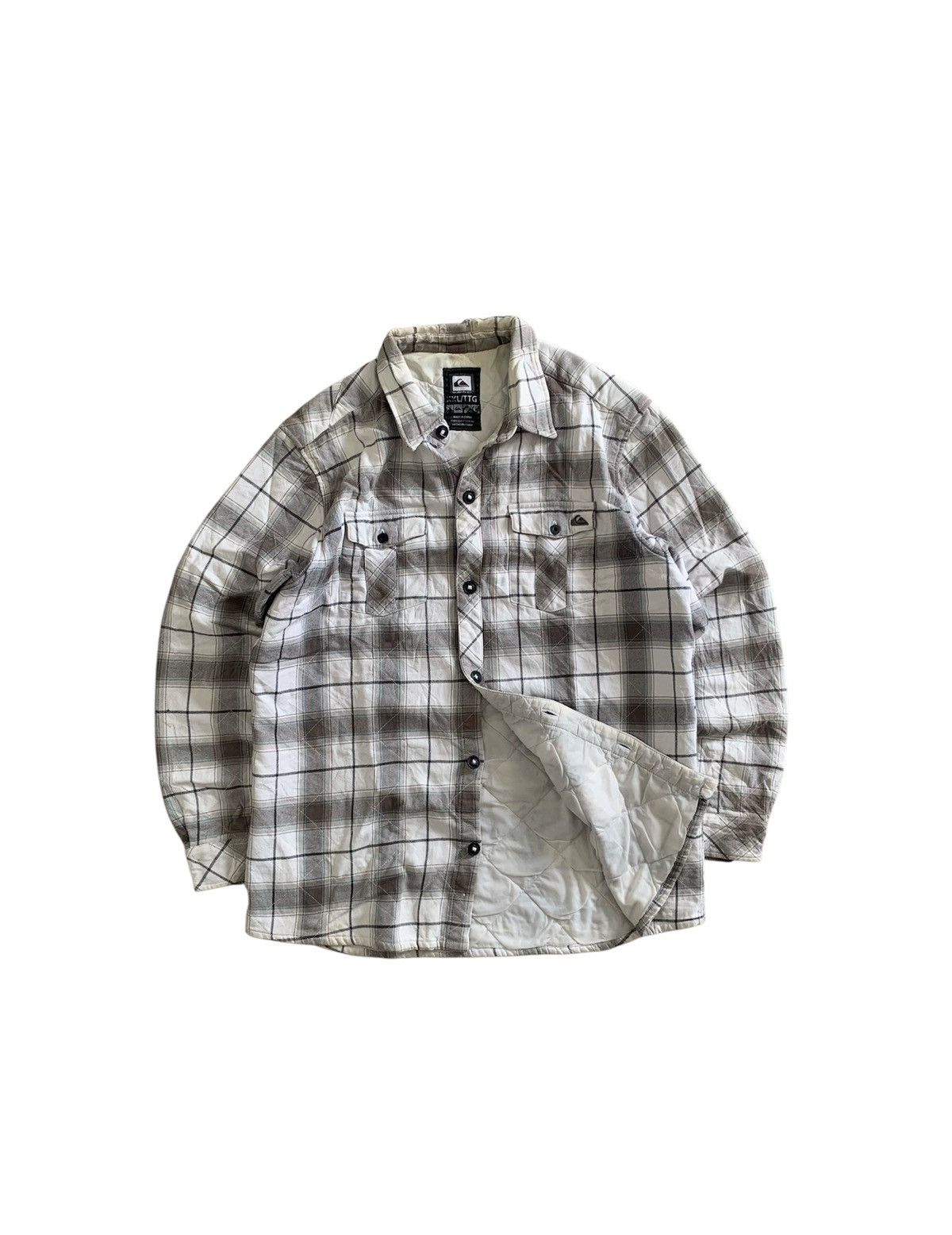 Quiksilver Vintage Quiksilver Flannel Quilted Jacket Size US XL / EU 56 / 4 - 2 Thumbnail