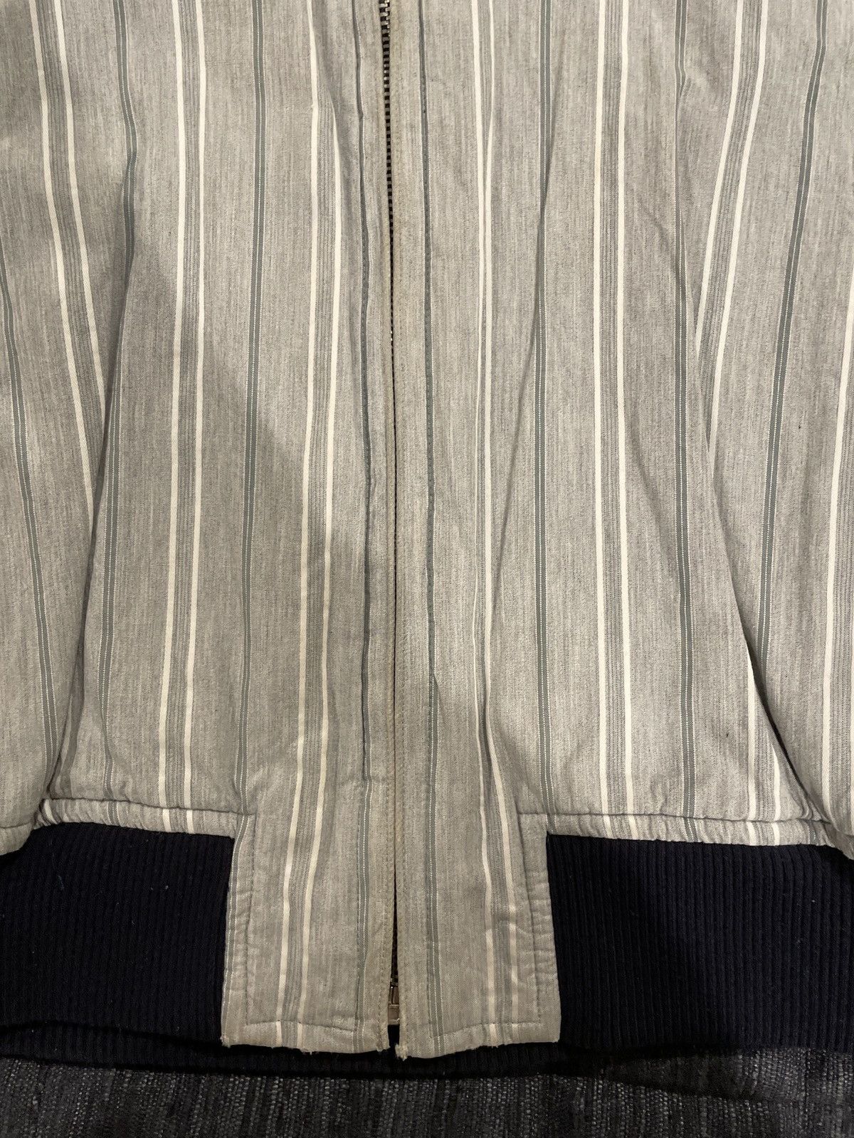 Comme des Garcons × Comme des Garcons Homme CDG Reversible Bomber Navy/Gray Striped Size US M / EU 48-50 / 2 - 11 Thumbnail
