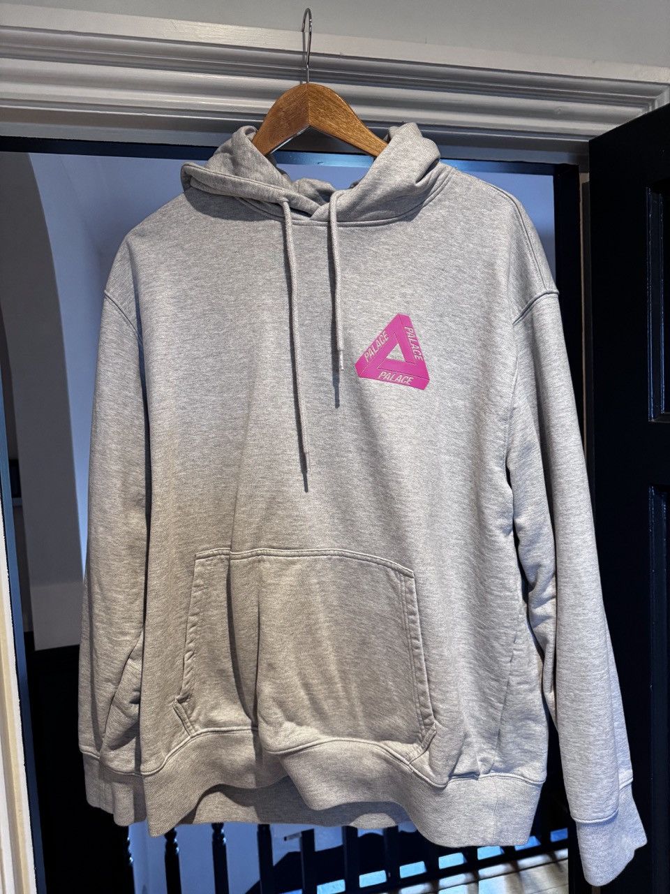 Palace Tri Lenticular Hoodie Marl Grey