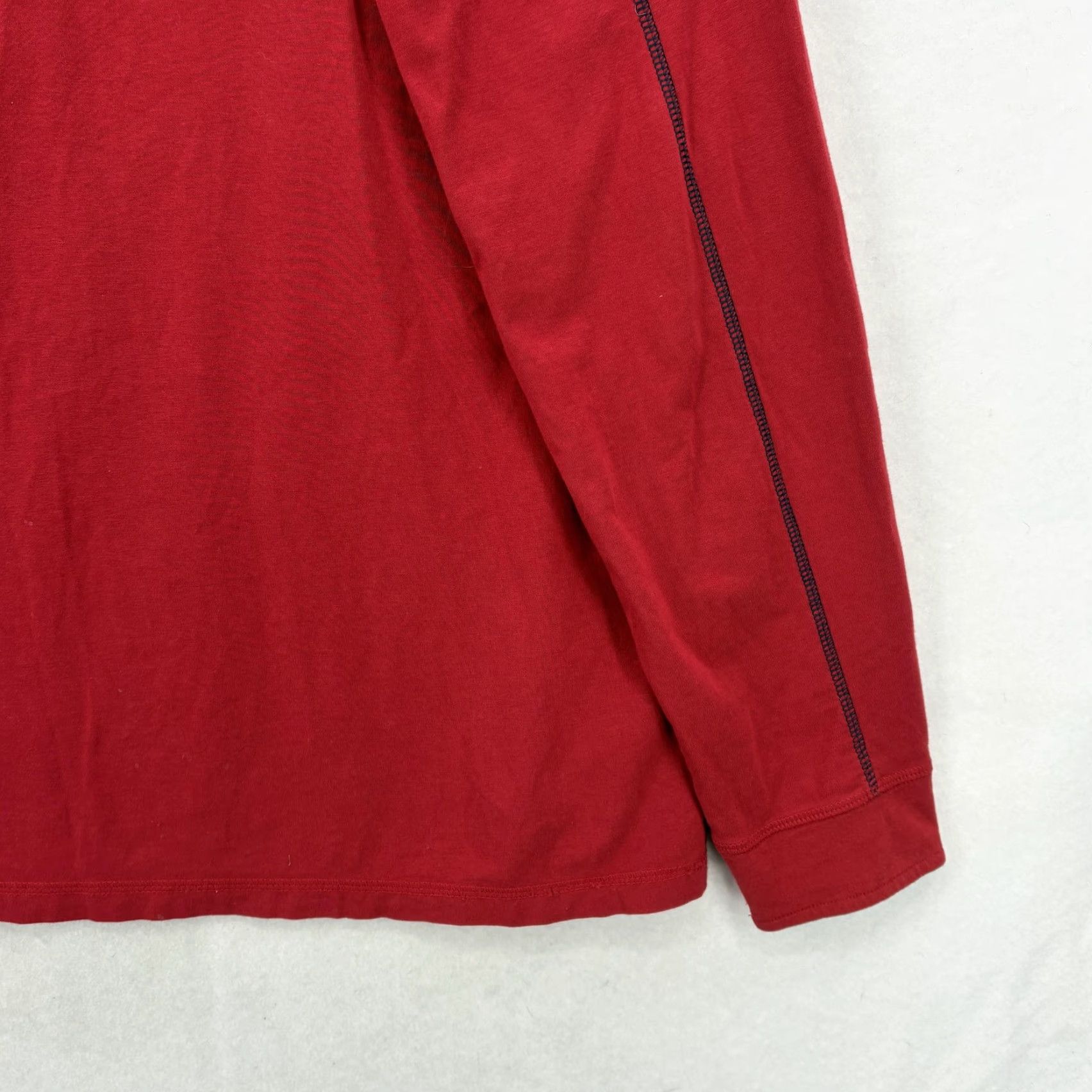 Vintage Tasc Performance Pullover Mens Large Red Bamboo Quarter Zip Mock Neck Stretch Shirt Size US L / EU 52-54 / 3 - 3 Thumbnail