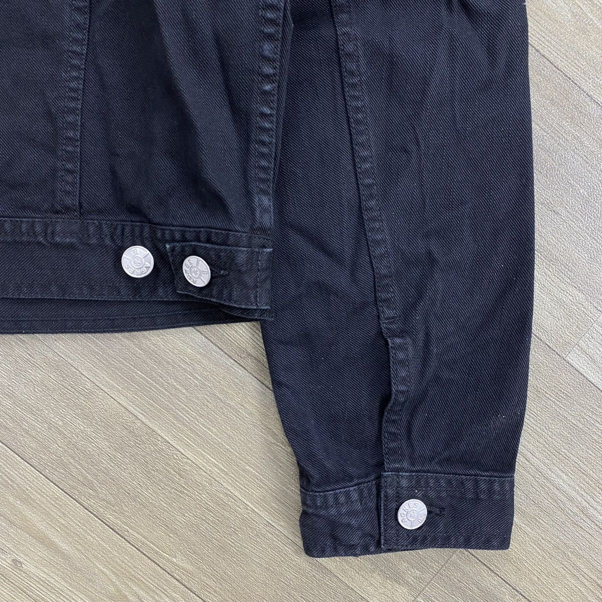 agnes b. Vintage 90's Agnes B Homme Black Denim Jacket Small Luxury Size US S / EU 44-46 / 1 - 11 Thumbnail