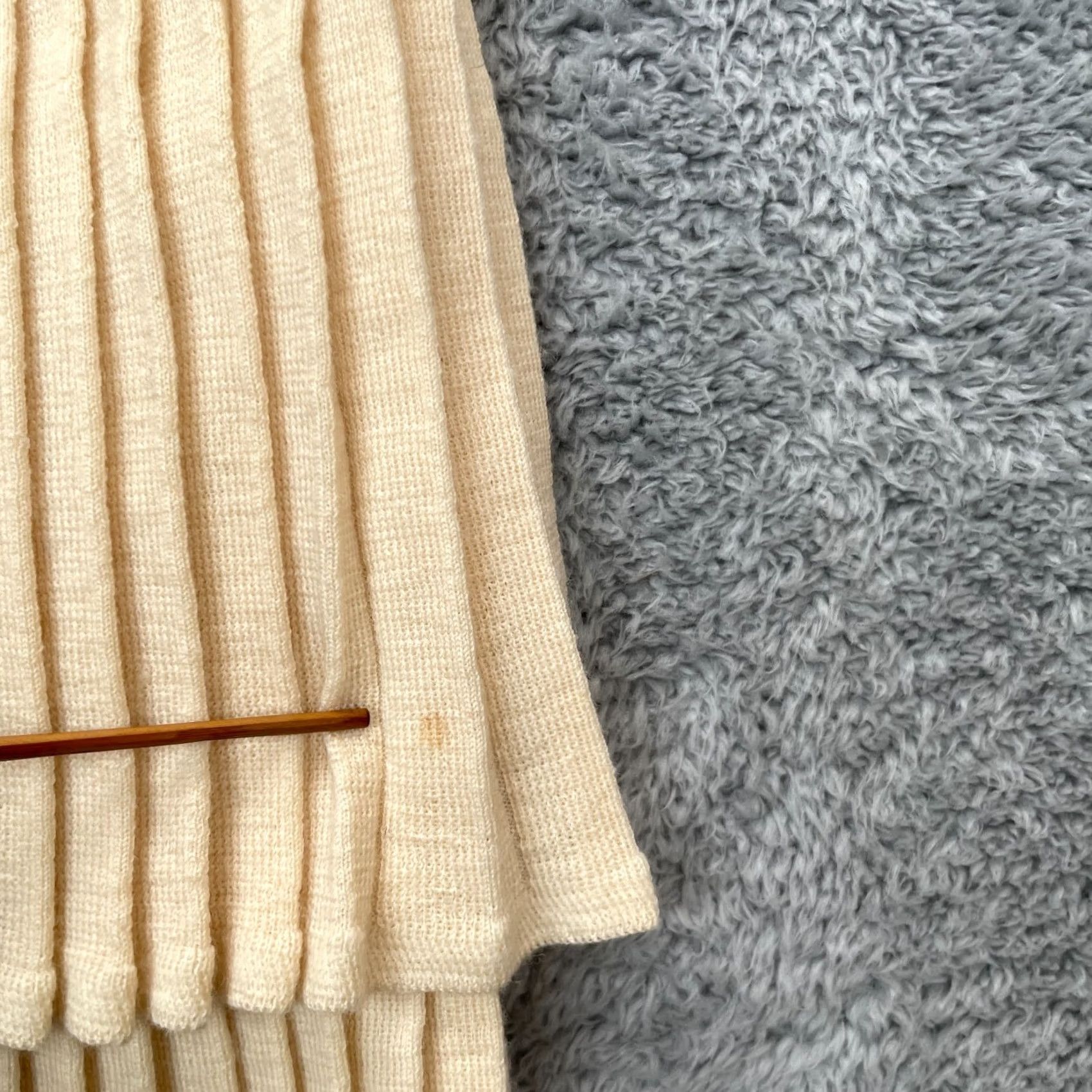 Anthropologie VINTAGE Anthropologie Dress Womens Small Beige Leifsdottir Wool Knit Sleeveless Zip Collarless Lightweight Lined Short 90s City Classic Preppy Womens Size S / US 4 / IT 40 - 7 Thumbnail