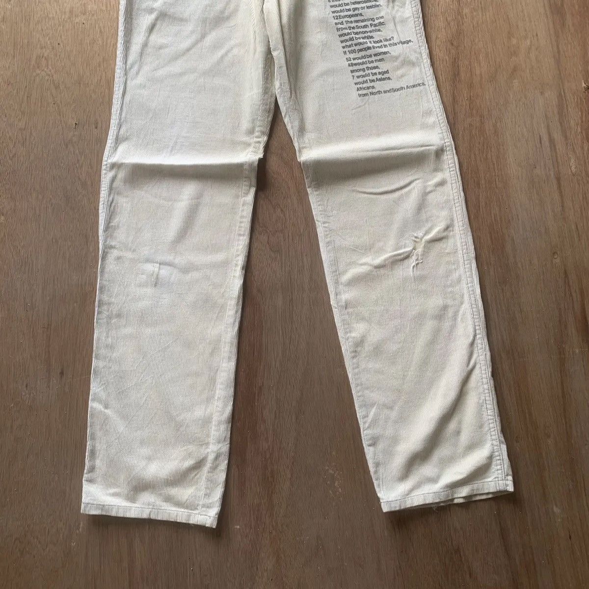 Edition Japan 5-POCKET JAPANESE VINTAGE TROUSERS CORDUROY RIPPED PANTS Size US 30 / EU 46 - 4 Thumbnail
