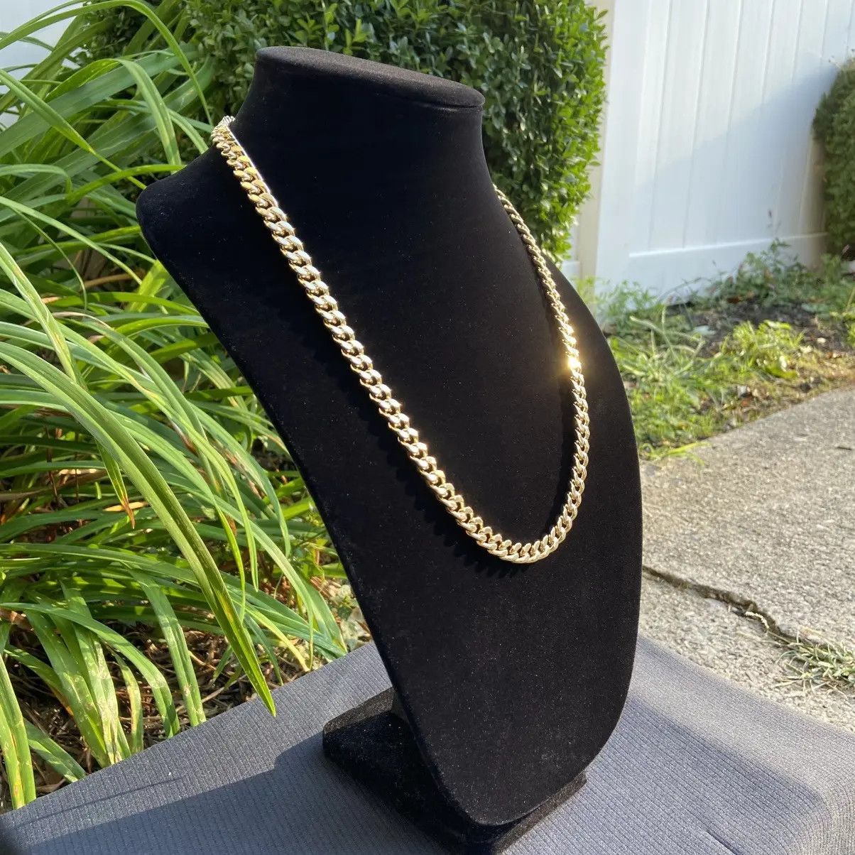Jewelry Cuban Chain Necklace 60cm 7mm Size ONE SIZE - 4 Thumbnail