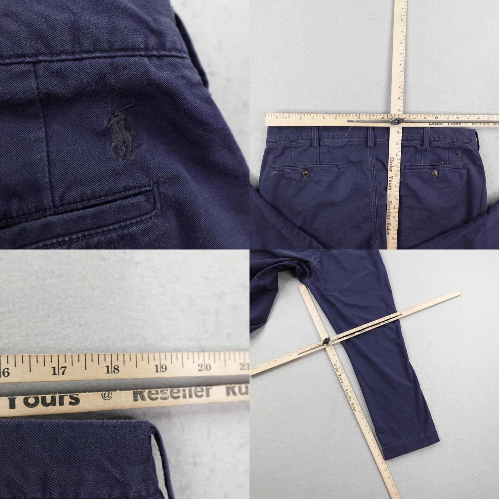 Polo Ralph Lauren Polo Ralph Lauren Pants Men 38x30 Chino Twill Stretch Straight Fit Navy Blue Casual) Size US M / EU 48-50 / 2 - 8 Thumbnail