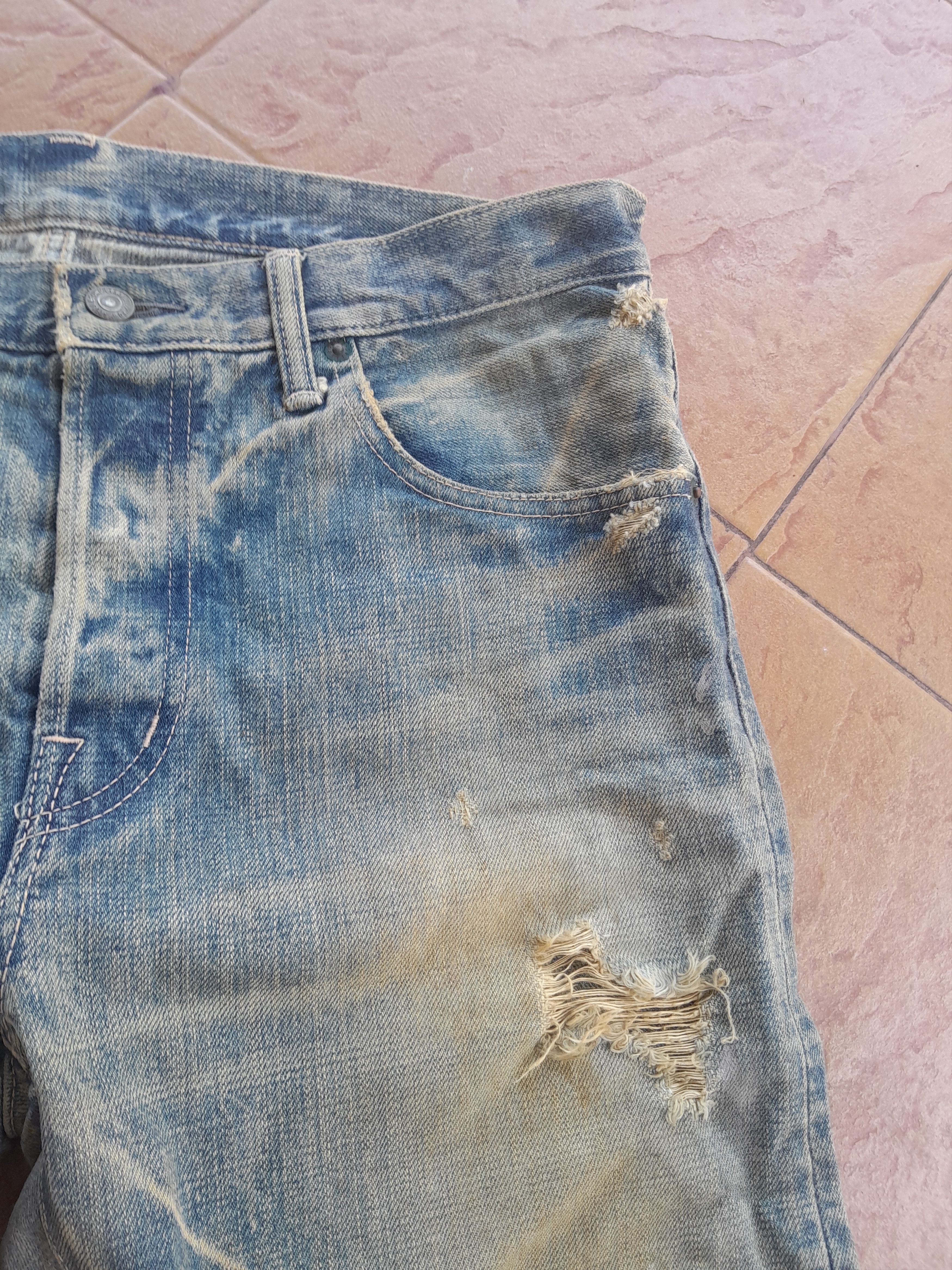 Japanese Brand ❗FINAL DROP❗SPELLBOUND DISTRESSED DIRTY DENIM Size US 32 / EU 48 - 5 Thumbnail
