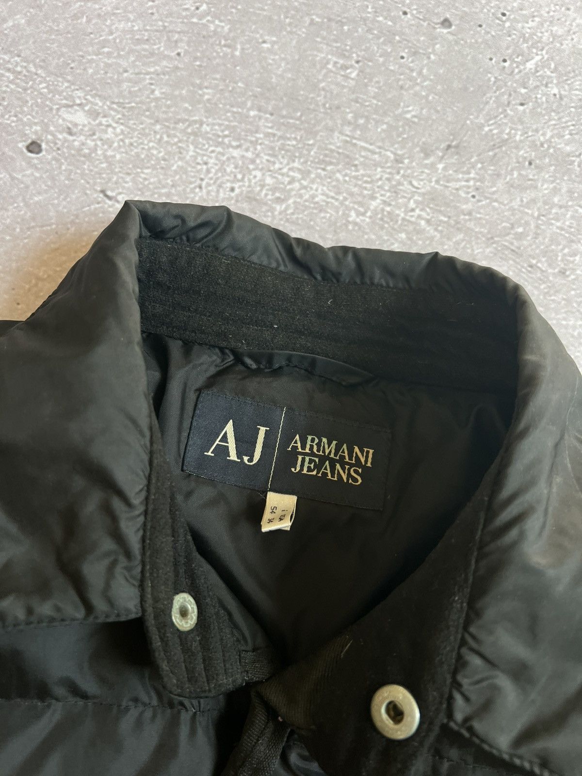 Armani Rare Vintage 90s Armani Jeans Puffer Coat Without lock Sz L Size US L / EU 52-54 / 3 - 9 Thumbnail