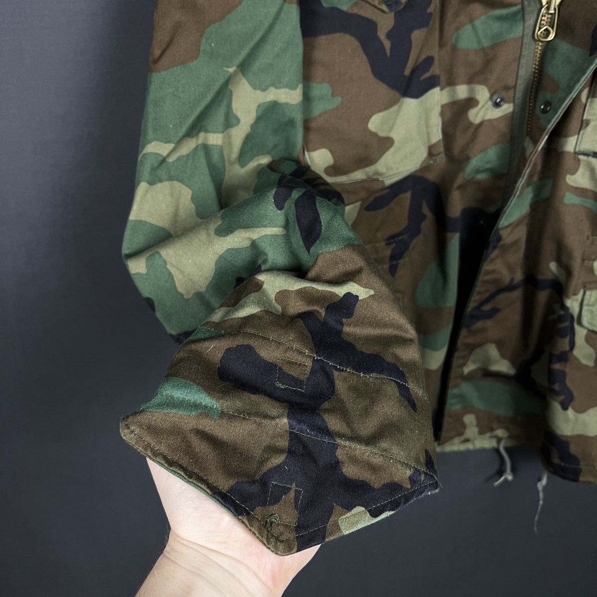 Alpha Industries Vintage Alpha Industries M-65 Field Jacket Woodland Camo 90s Size US M / EU 48-50 / 2 - 8 Thumbnail