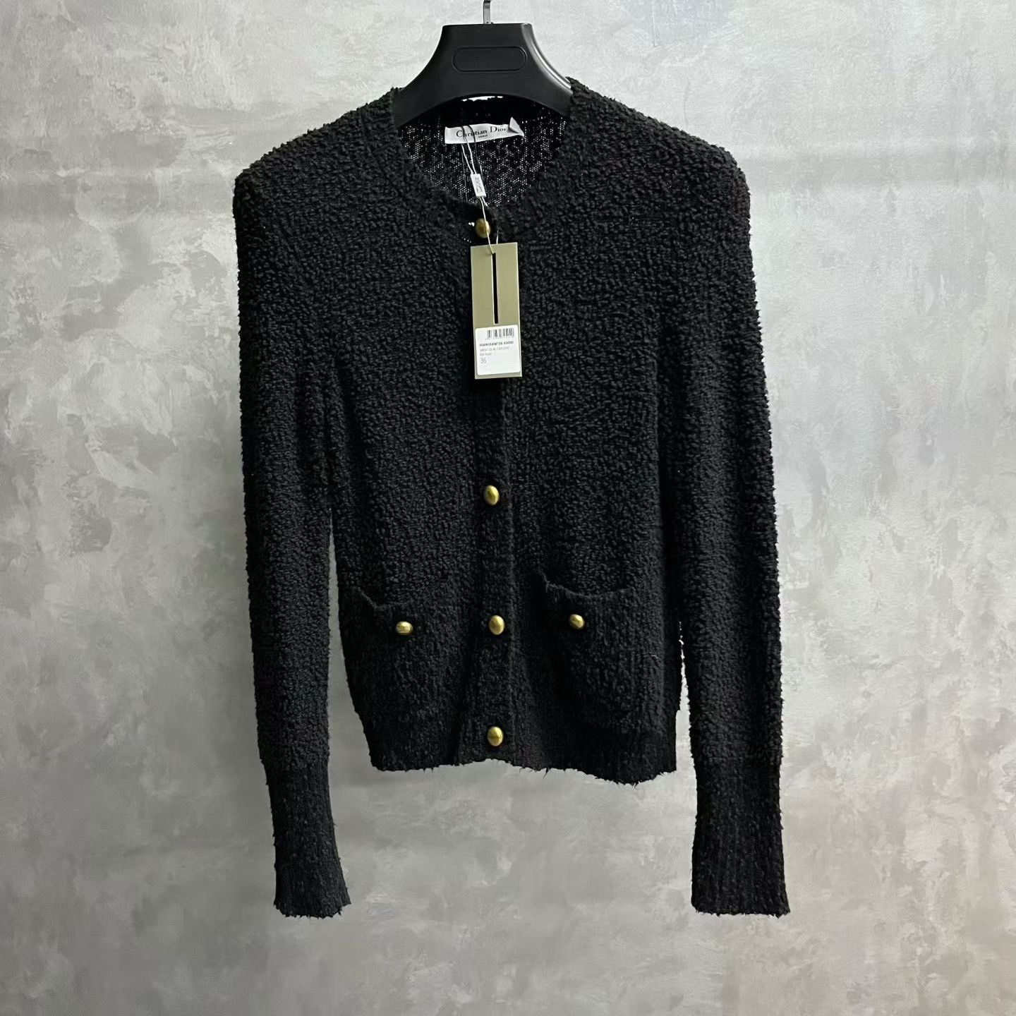 Dior Dior Wool Cropped Black Sweater XS Women Size XS / US 0-2 / IT 36-38 - 1 Thumbnail