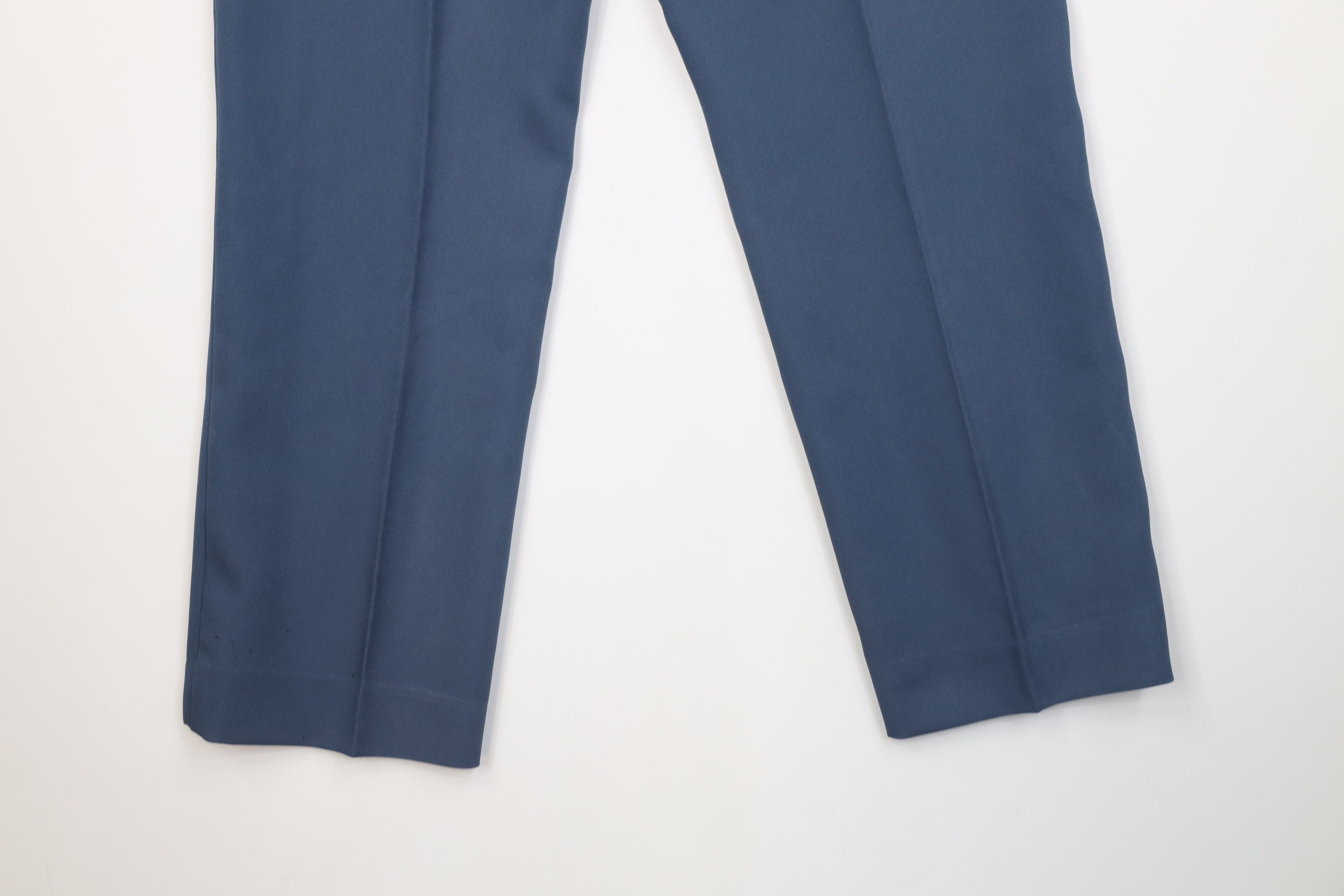 Vintage Vintage 70s Streetwear Flared Wide Leg Chino Pants Blue USA Size US 36 / EU 52 - 16 Thumbnail