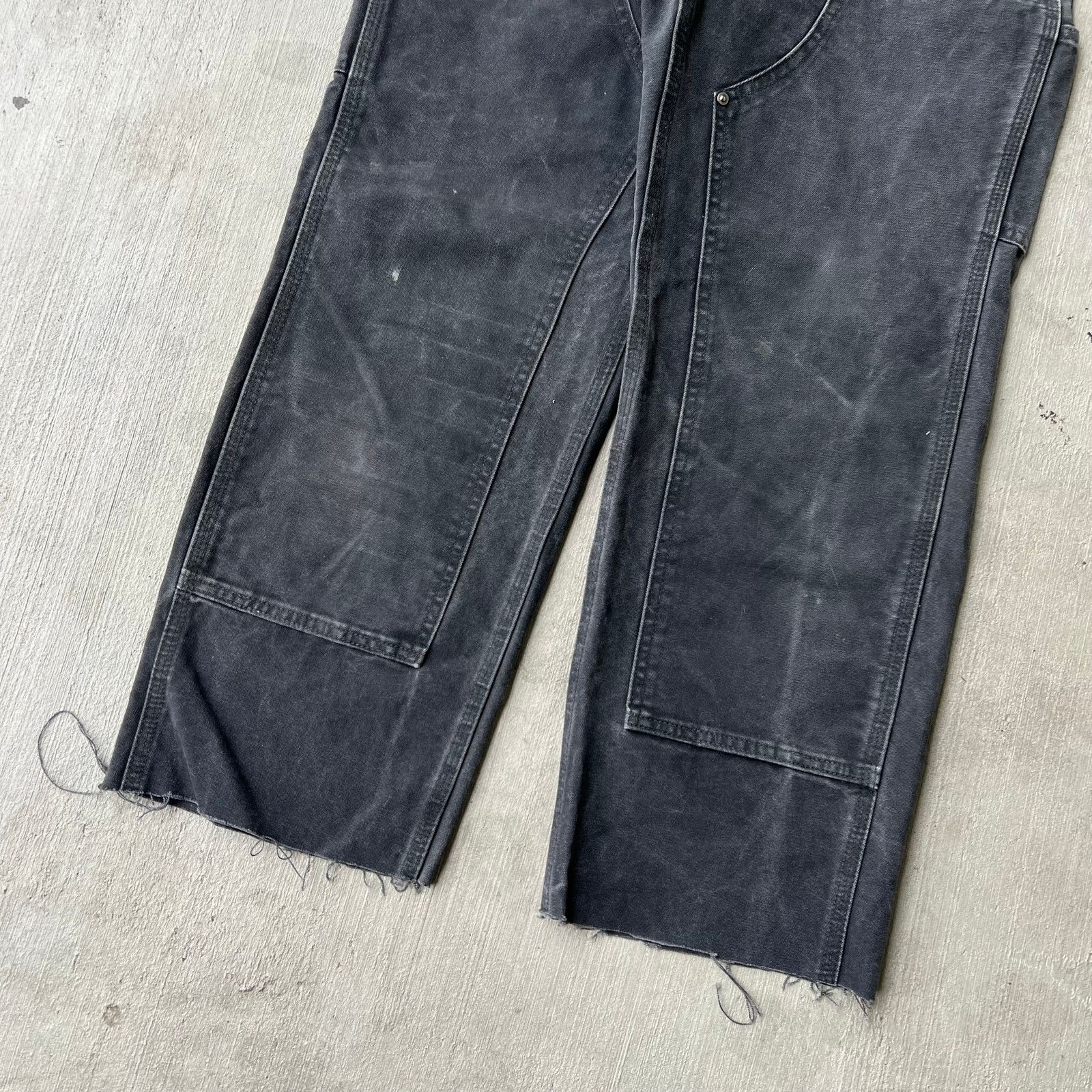 Carhartt × Vintage Carhartt black WOMENS double knee work wear carpenter pants Size US 32 / EU 48 - 4 Thumbnail