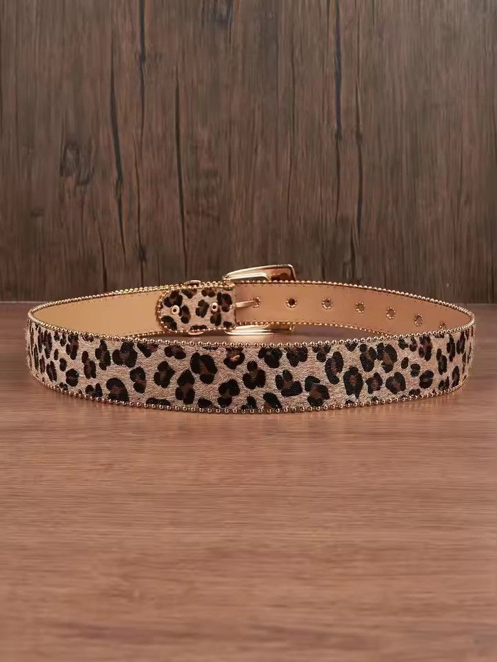 Other 122 cmY2k grunge skate leopard cheetah print belt Size 34 - 7 Thumbnail