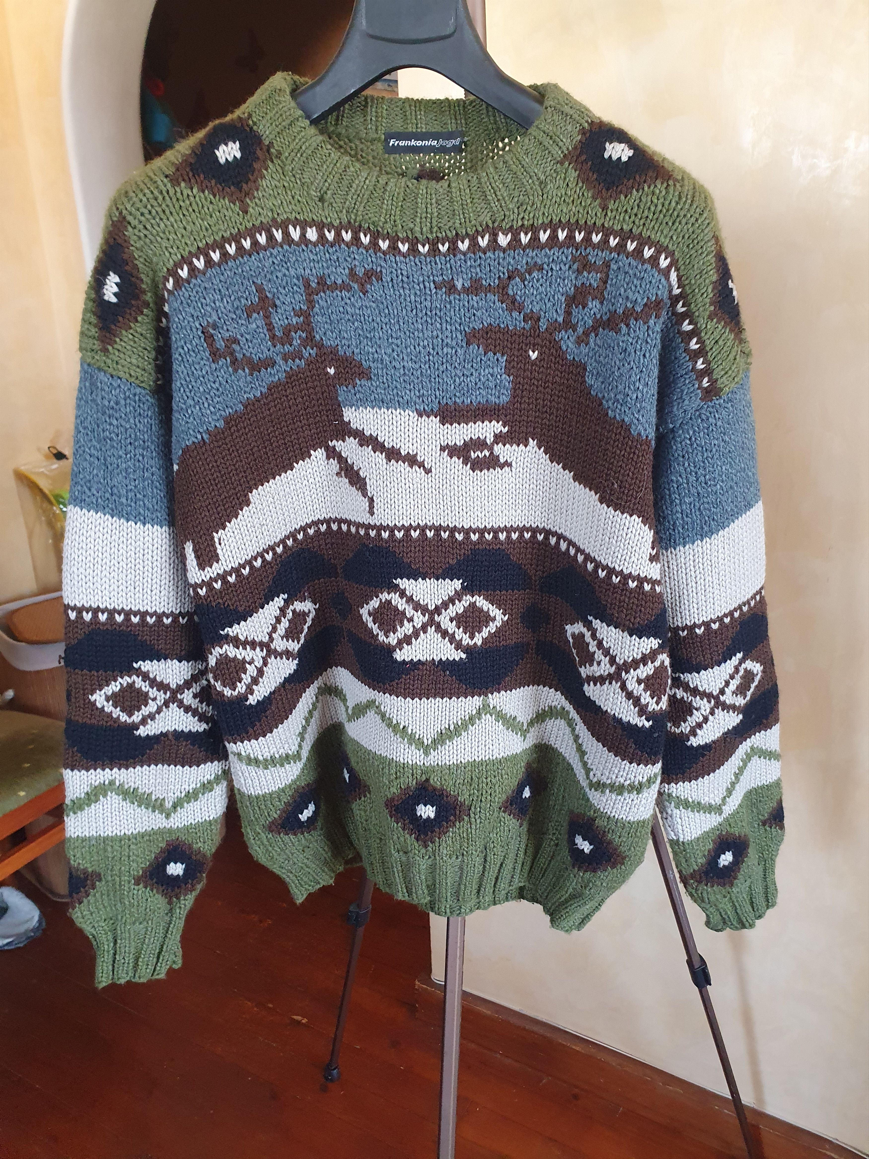 Other Frankonia Jagd Hunting Sweater Deer In a Snow Wool sz M/L Size US M / EU 48-50 / 2 - 1 Thumbnail