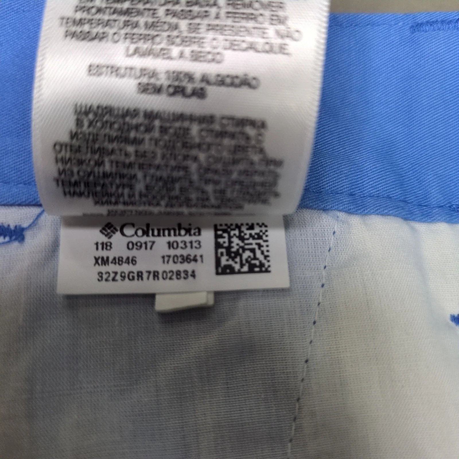 Columbia NWT Columbia Dog Lake Cargo Shorts Men's 36x10 Blue Cotton Size US 36 / EU 52 - 8 Thumbnail