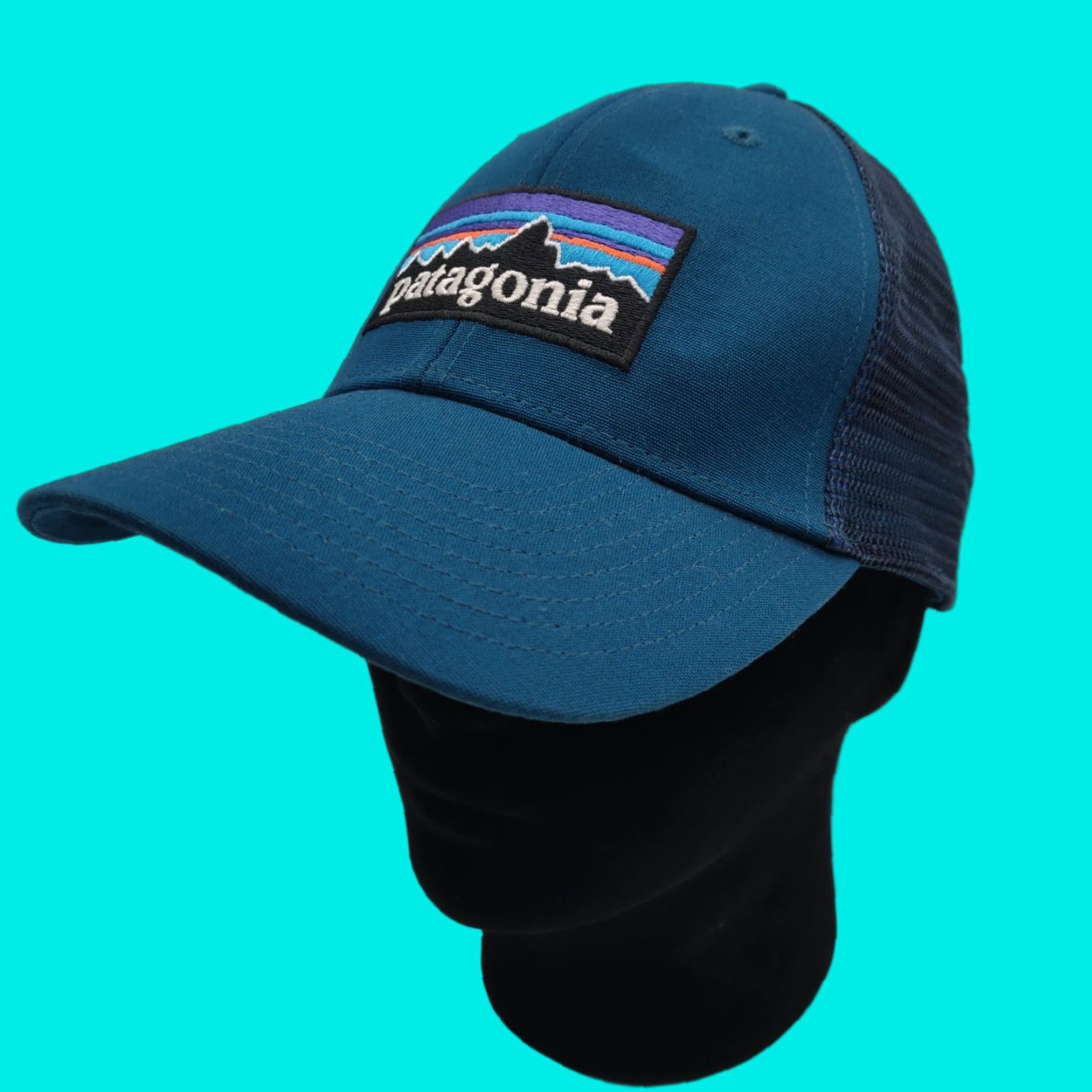 Patagonia Patagonia Hat Mens Trucker Navy P-6 Logo Mid Crown 2017 Baseball Cap Adjustable Breathable One Size Men Navy Patagonia Trucker Hat 2017 Mens Size ONE SIZE - 1 Thumbnail