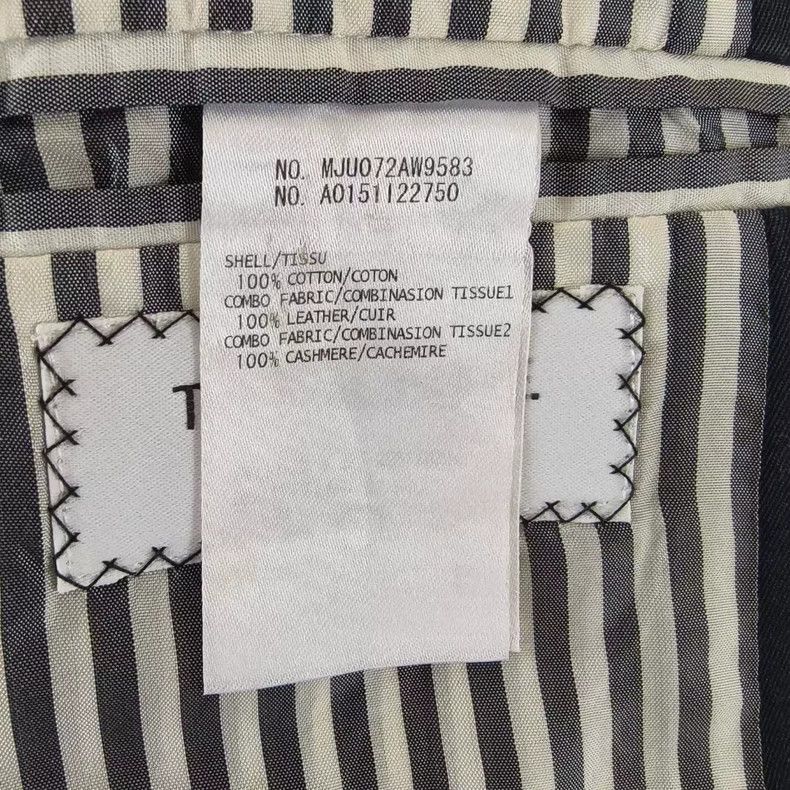 Thom Browne Thom Browne Leather-sleeved baseball uniform jacket 2503-Ne Size US M / EU 48-50 / 2 - 5 Thumbnail