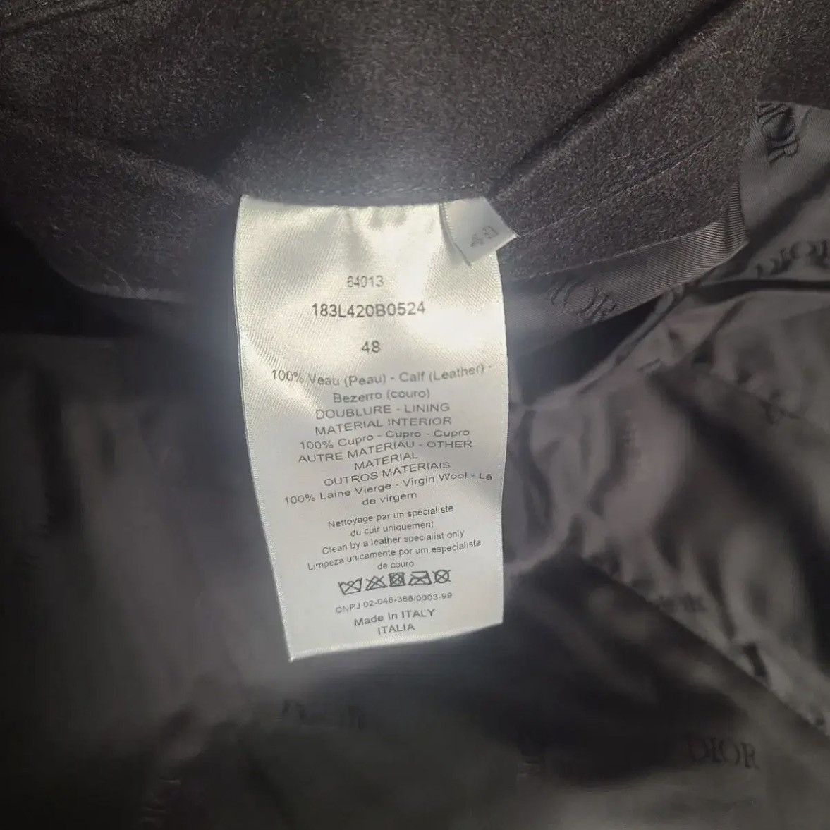 Dior Dior Leather&Wool Mix Jacket Size US M / EU 48-50 / 2 - 3 Thumbnail