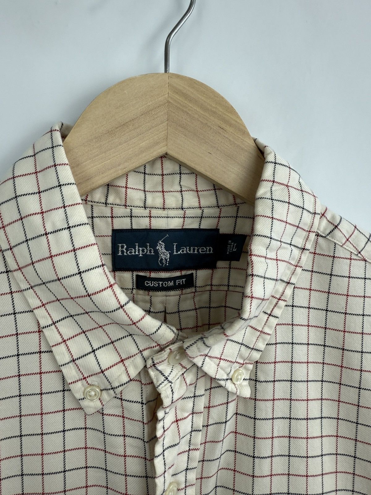 Polo Ralph Lauren 🇺🇸 Vintage 90s Ralph Lauren Flannel Custom Fit Shirt Retro Size US L / EU 52-54 / 3 - 5 Thumbnail