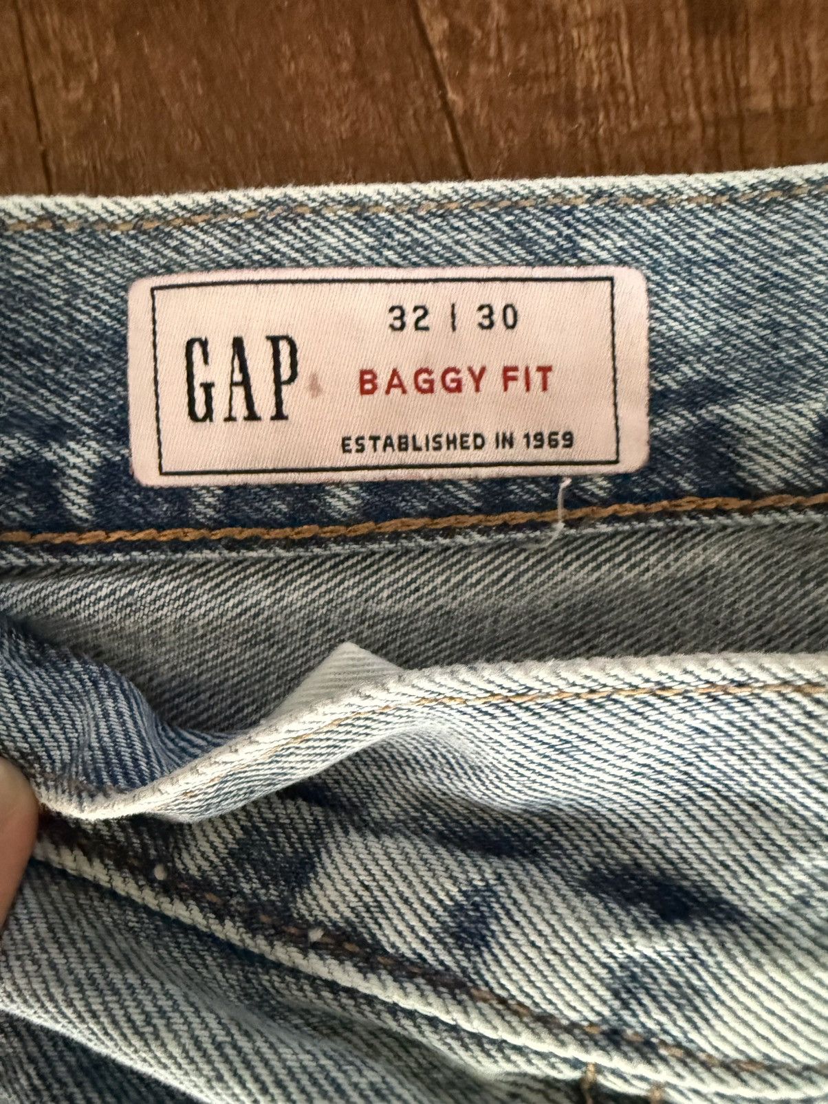 Gap Light Wash Gap Baggy Jeans Size US 30 / EU 46 - 3 Thumbnail