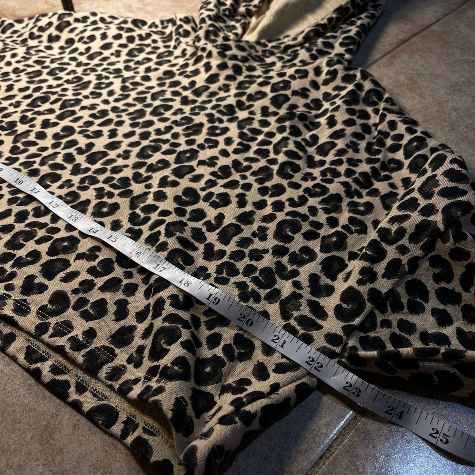 H&M Vintage Leopard Cheetah Print H&M Cropped Hoodie Crop Top Size S / US 4 / IT 40 - 8 Thumbnail