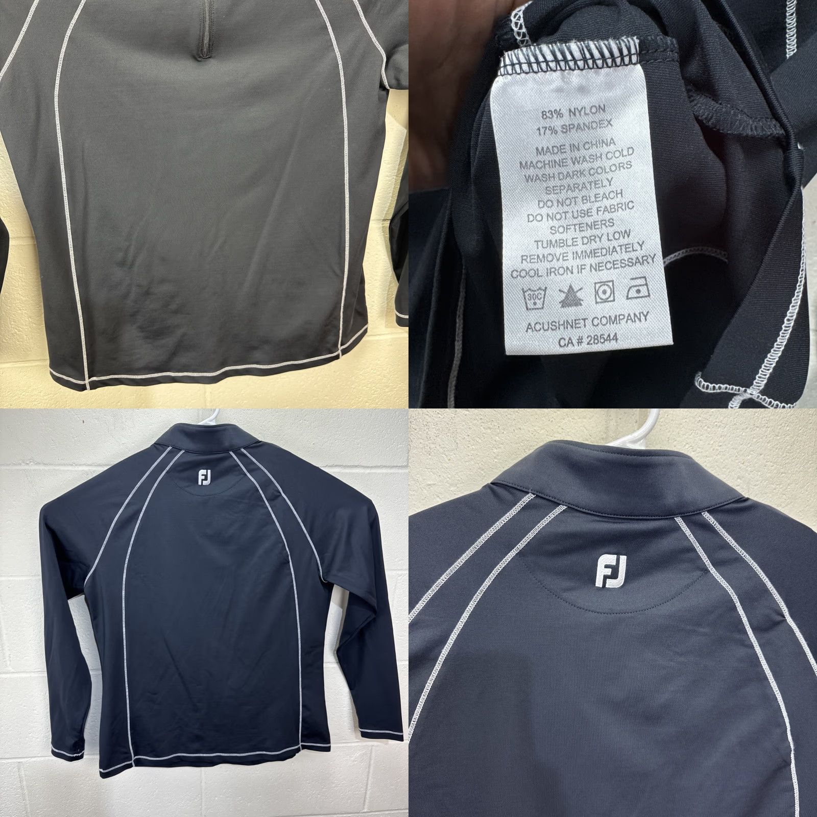 Footjoy FootJoy Sweater Shirt Mens M Black 1/4 Zip Knit Pullover Golf Athletic Logo Multicolor 90s? Size US M / EU 48-50 / 2 - 8 Thumbnail