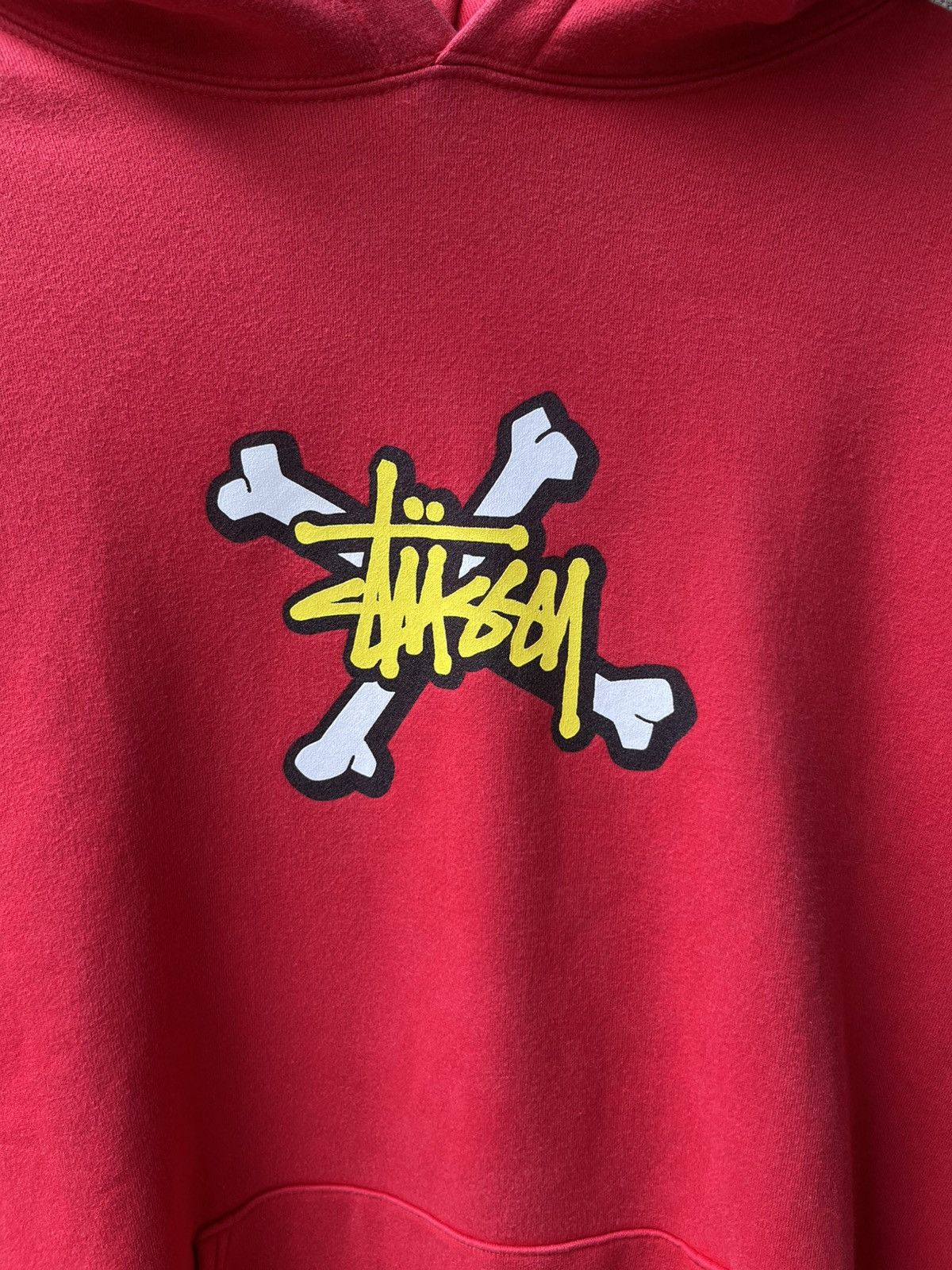 Stussy Vintage 2000s stussy hoodie bones Size US XL / EU 56 / 4 - 5 Thumbnail