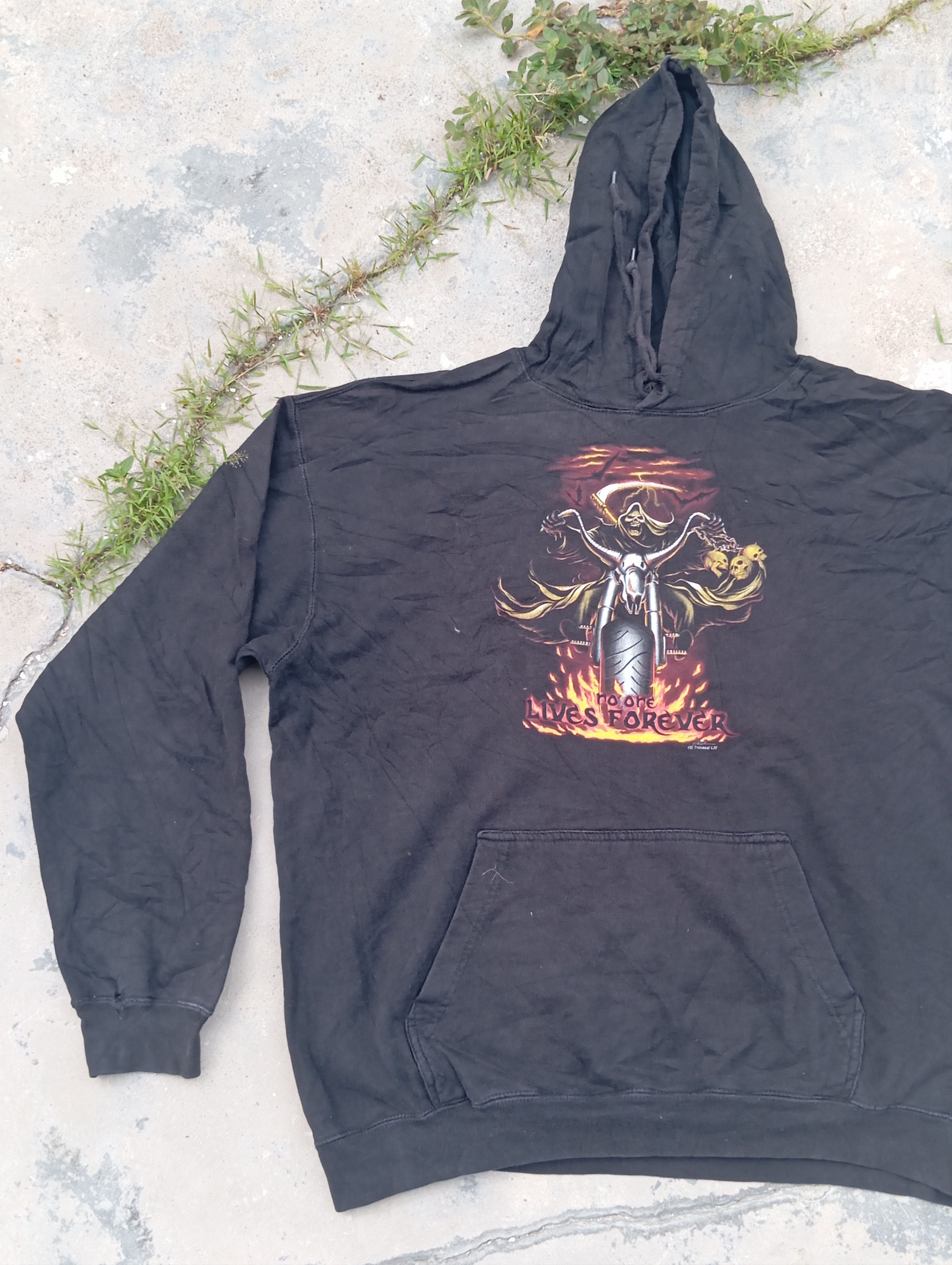 Vintage Vintage Motorcycle hoodie with cr Size US XXL / EU 58 / 5 - 3 Thumbnail