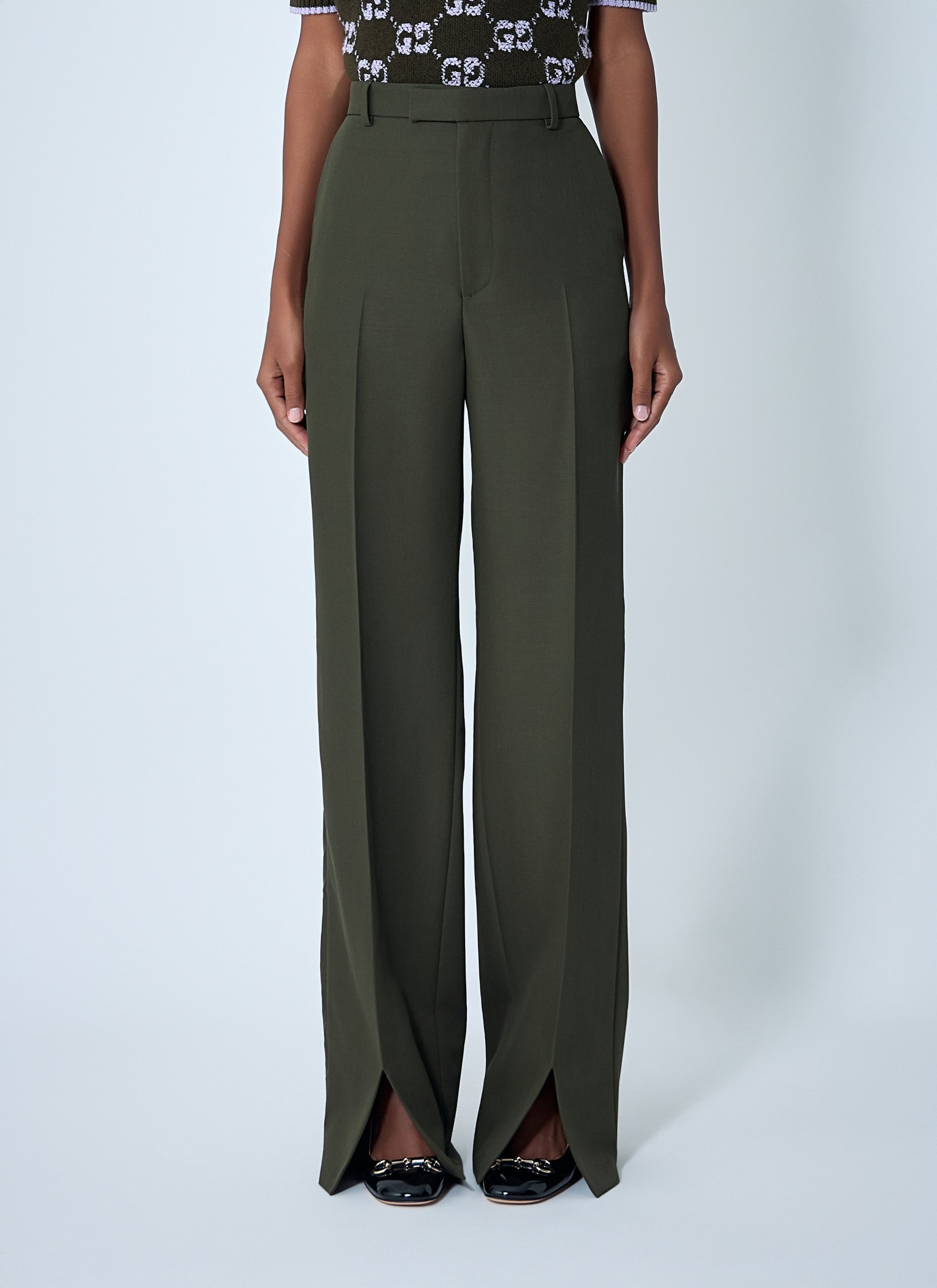 Gucci Tailored Wool Pants Size 28" / US 6 / IT 42 - 1 Thumbnail