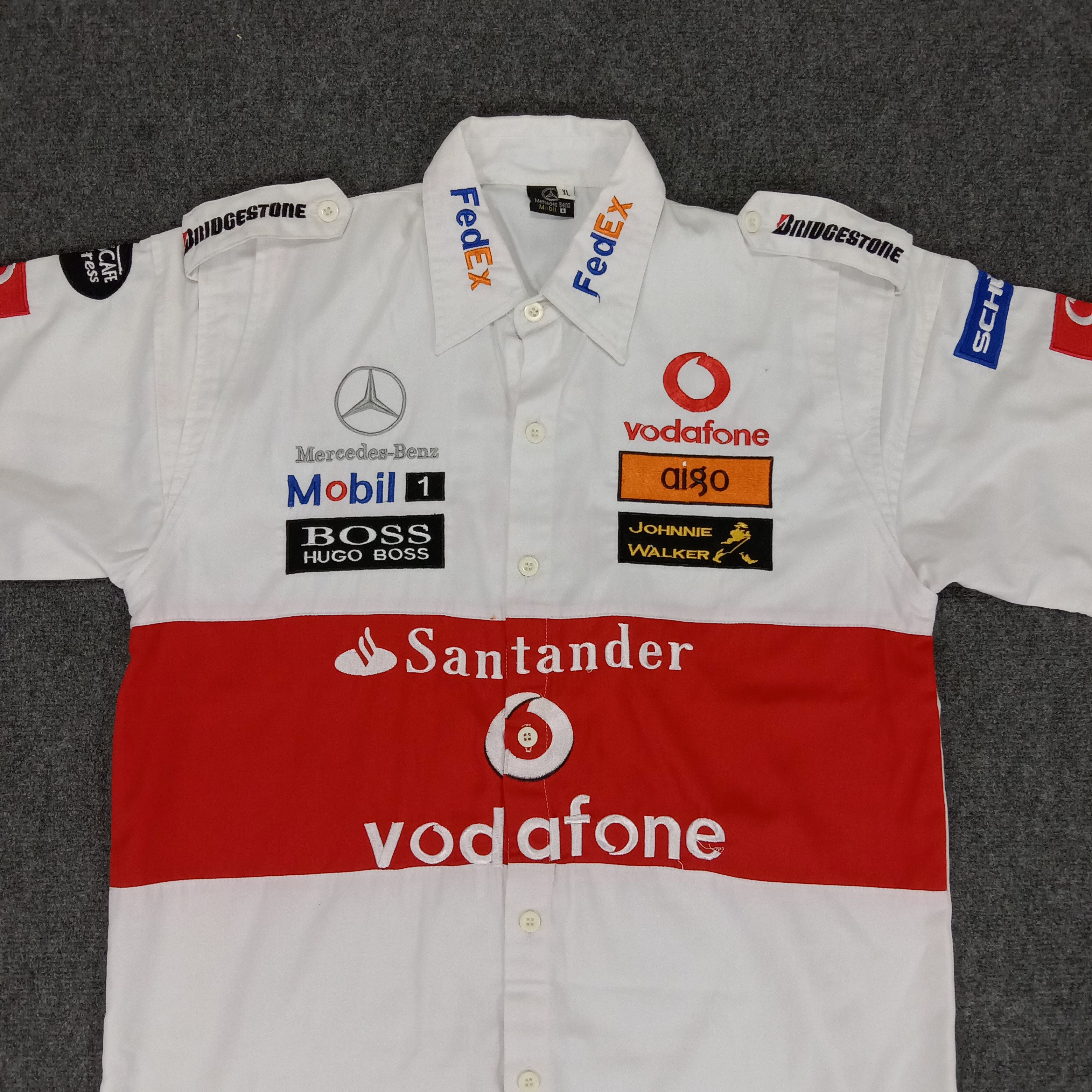 Mercedes-Benz × Vintage Mercedes Benz X Bridgestone X Vodafone Racing Shirt Size US L / EU 52-54 / 3 - 2 Thumbnail