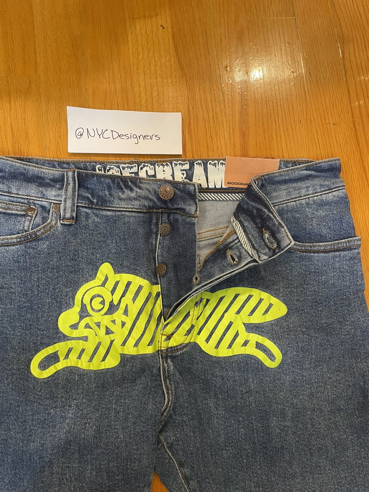 Billionaire Boys Club BBC Ice Cream Running Dog Blue Jeans Size US 34 / EU 50 - 5 Thumbnail