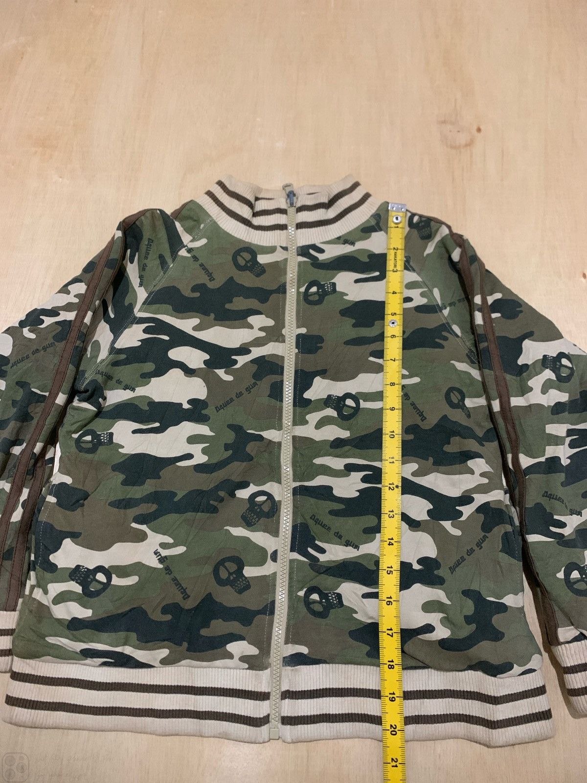 Hysteric Glamour × Japanese Brand D,Quee de gum the world skull Reversible Camo Jacket Size S / US 4 / IT 40 - 10 Thumbnail