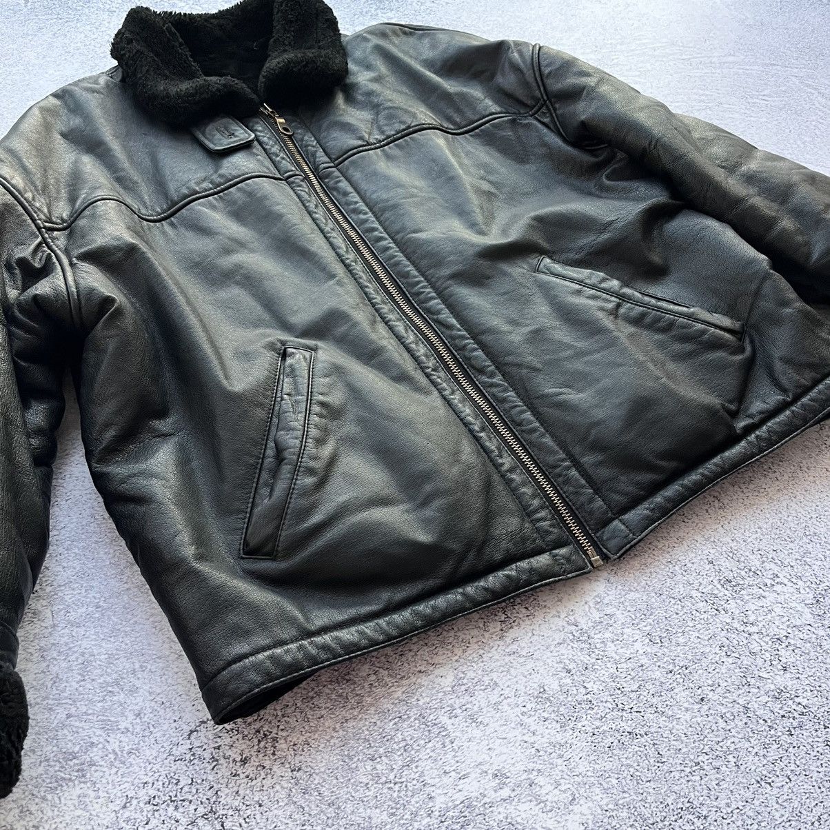 Vintage × Wilsons Leather Vintage Wilsons Leather Jacket Adventure Bound black coat Size US S / EU 44-46 / 1 - 2 Thumbnail
