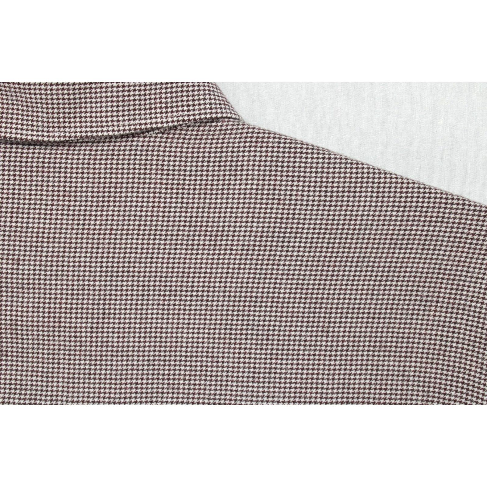 Vintage Andrew Fezza Shirt Medium Purple Houndstooth Button Up Long Sleeve Rayon Men’s Size US M / EU 48-50 / 2 - 4 Thumbnail