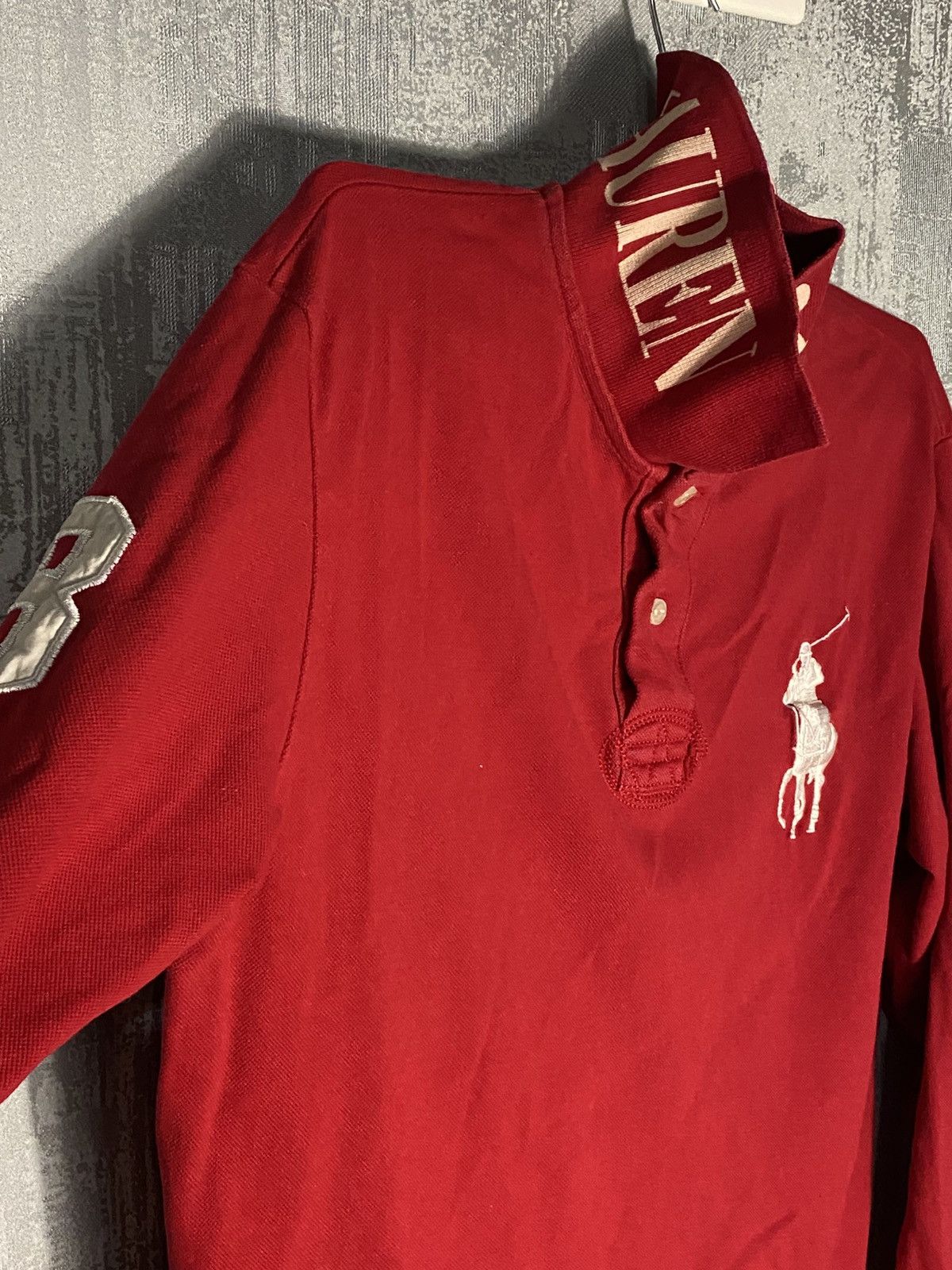 Polo Ralph Lauren Vintage Rugby Polo Ralph Lauren T Shirt Long Sleeve Logo Size US L / EU 52-54 / 3 - 3 Thumbnail