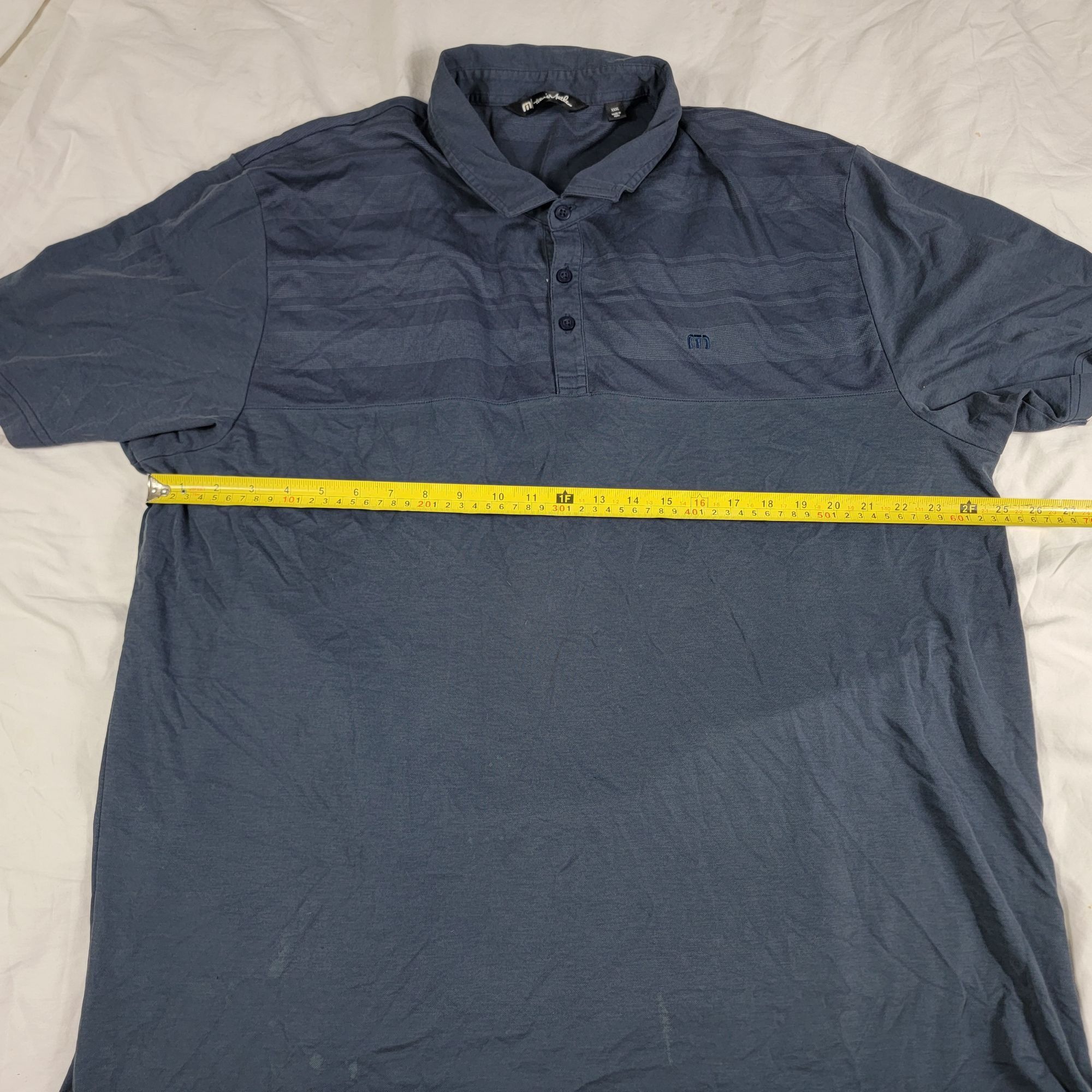 TravisMathew Travis Mathew Sweet Teets Mens 3XL Dark Blue Polo Shirt Pima Size US XXL / EU 58 / 5 - 8 Thumbnail