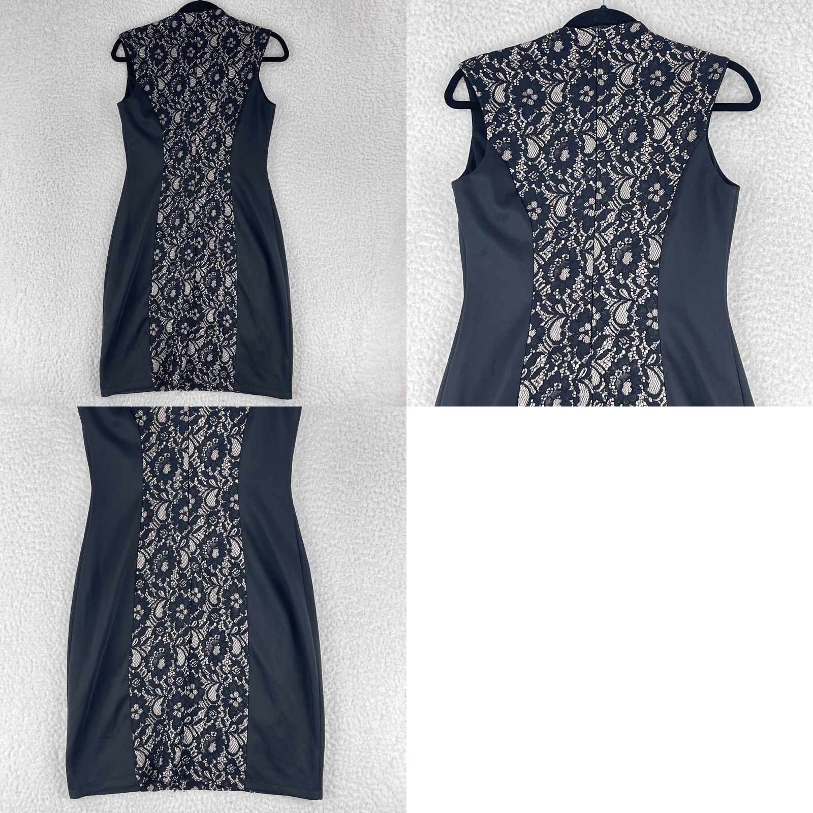 Cynthia Rowley Cynthia Rowley Black Floral Lace Sheath Dress Womens Cap Sleeve Size 8 Size M / US 6-8 / IT 42-44 - 8 Thumbnail